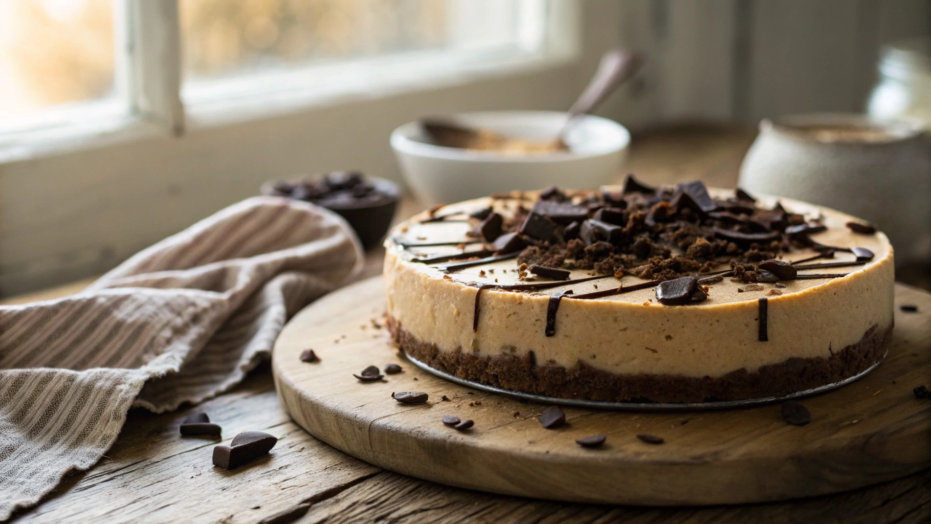 Low Carb Peanut Butter No Bake Cheesecake