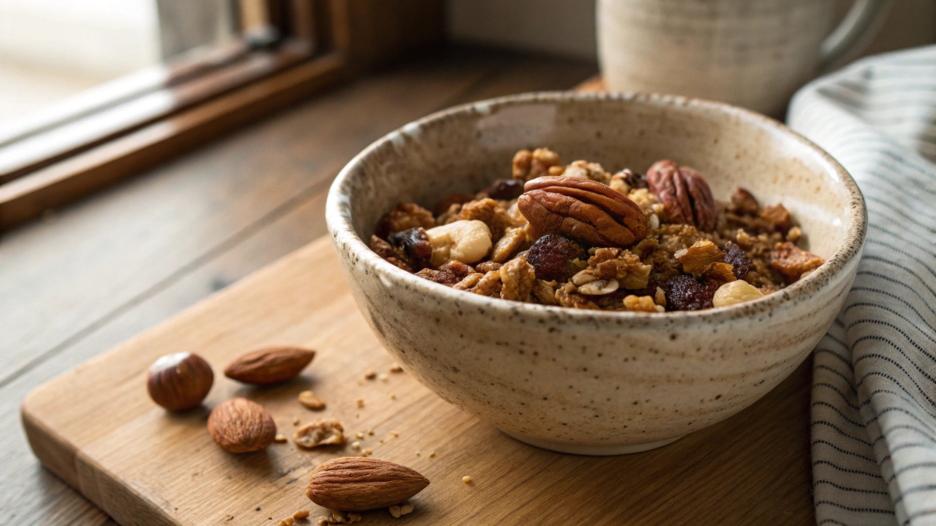 Keto Pecan And Brazil Nut Granola