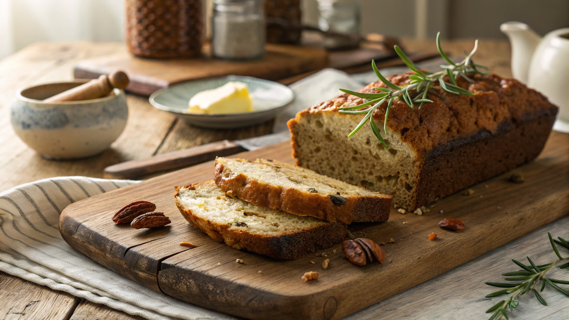 Low Carb Pecan Breakfast Loaf