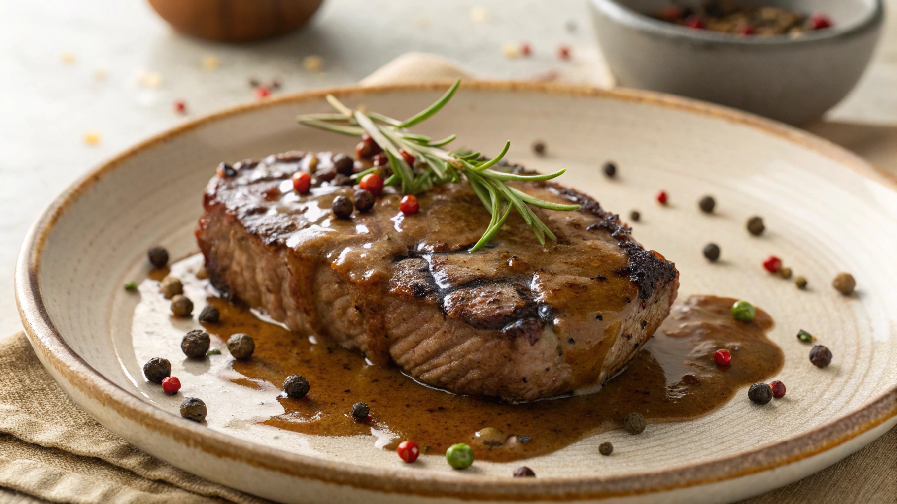 Keto Peppercorn Steak Sauce