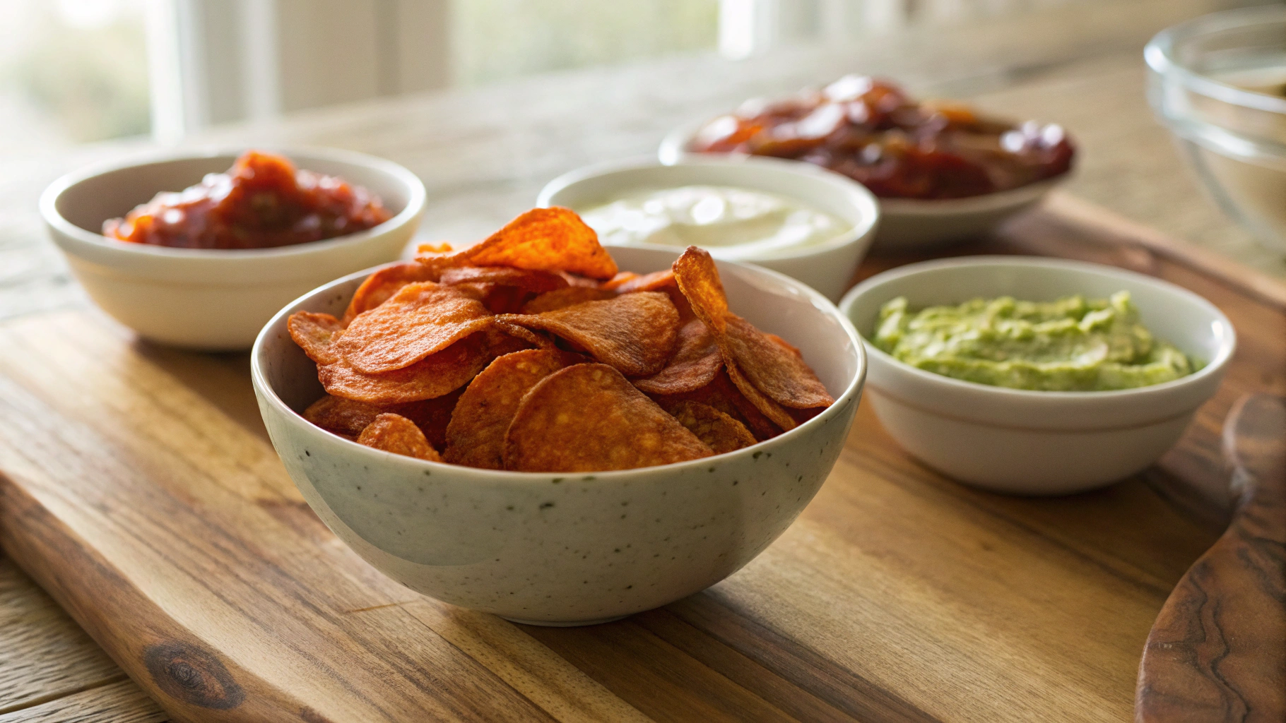 Keto Pepperoni Chips