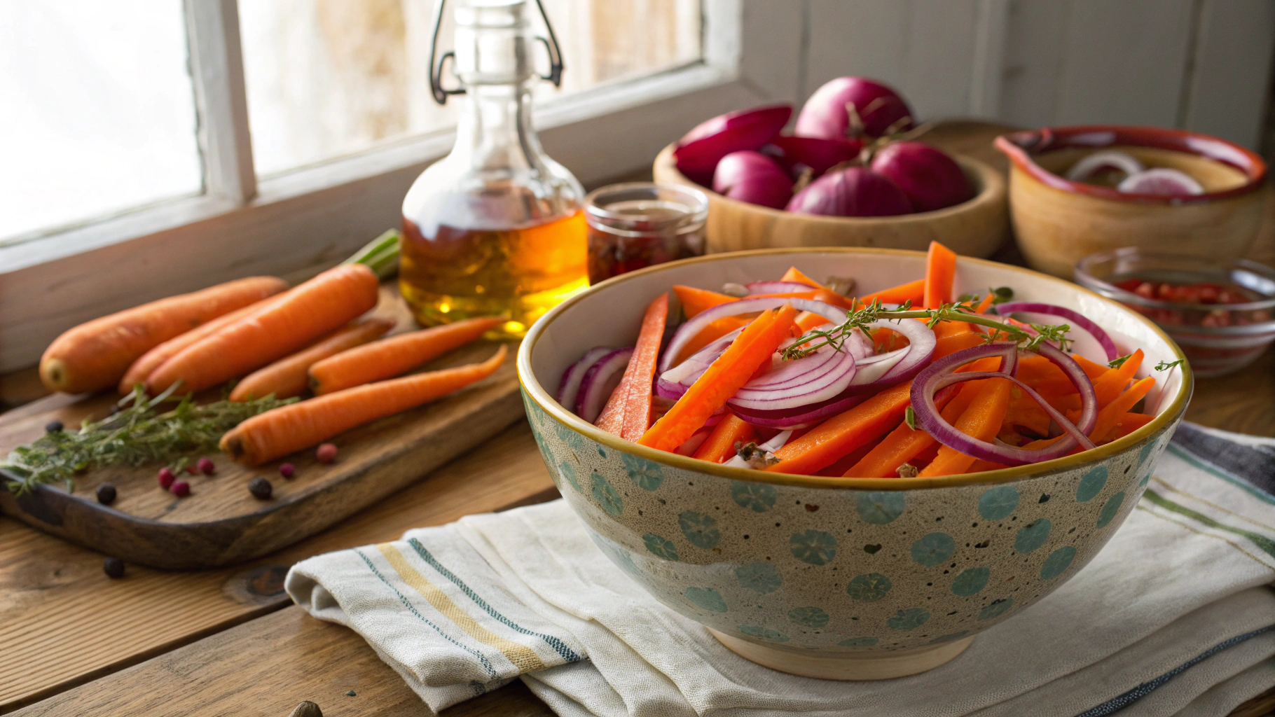 Keto Pickled Carrots And Red Onion
