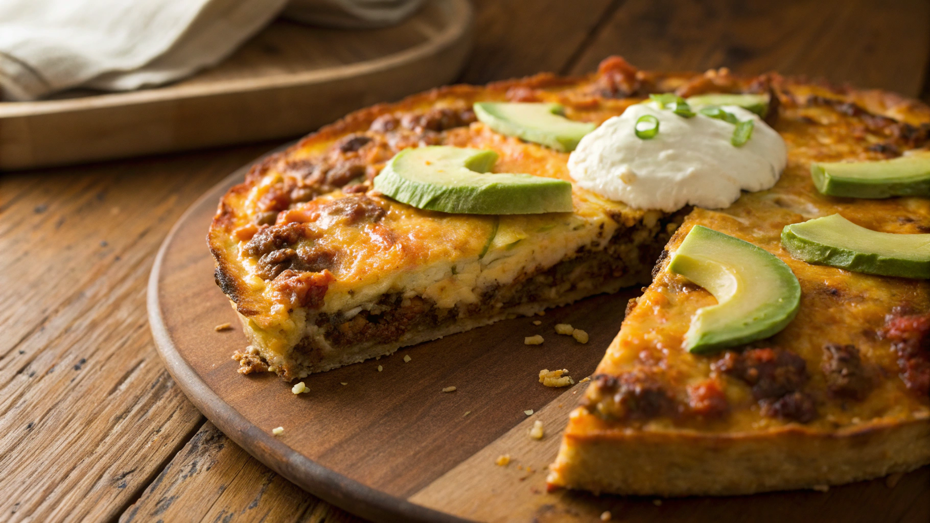 Keto Pie Pan Burrito