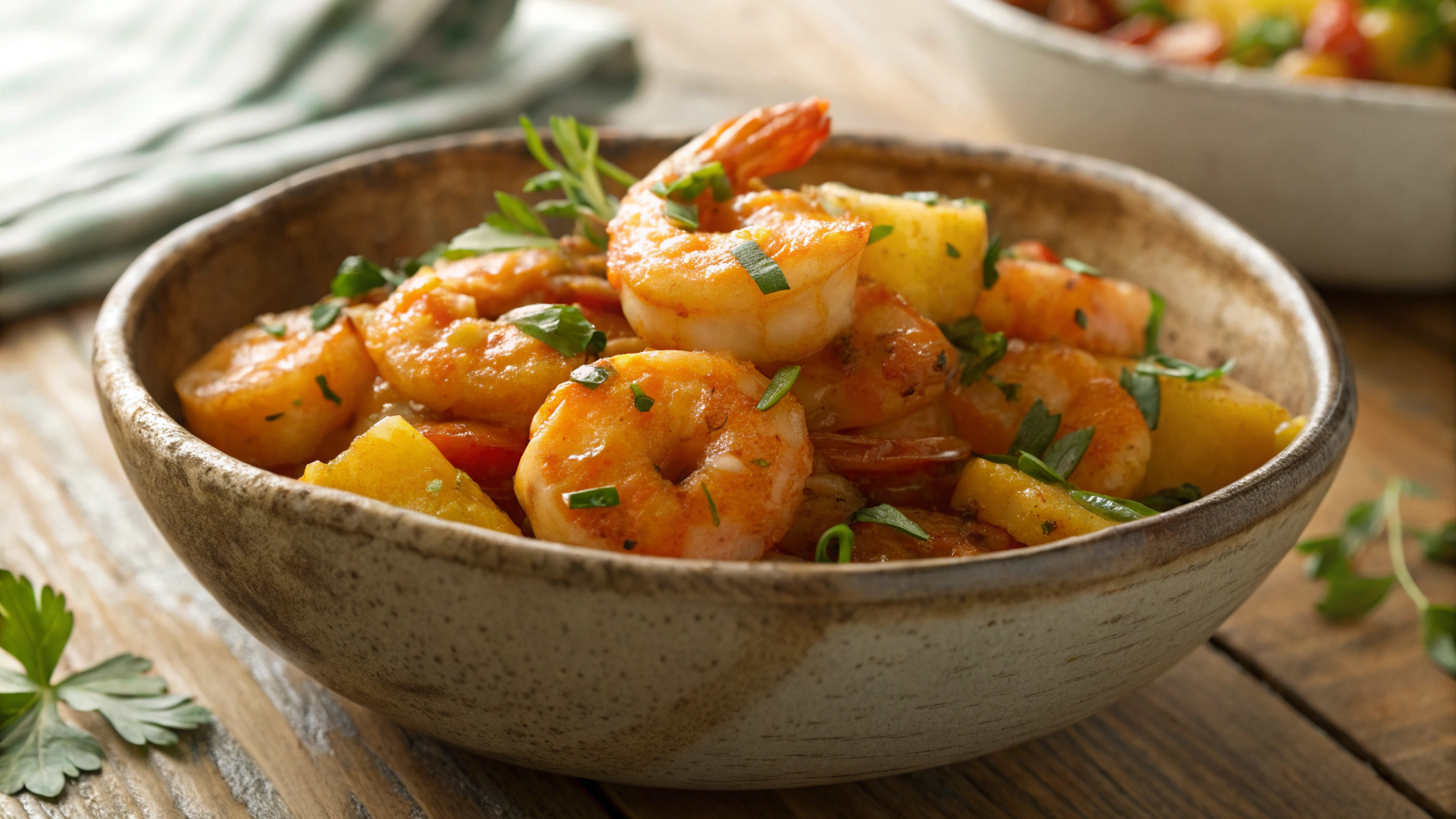 Keto Pineapple Shrimp