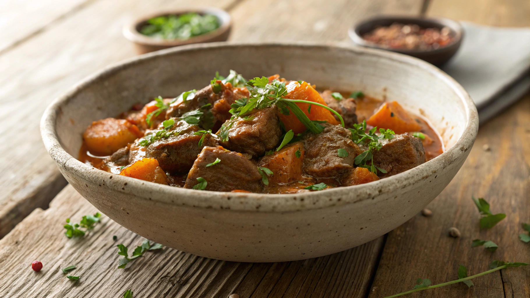 Keto Pork and Pepper Crockpot Stew