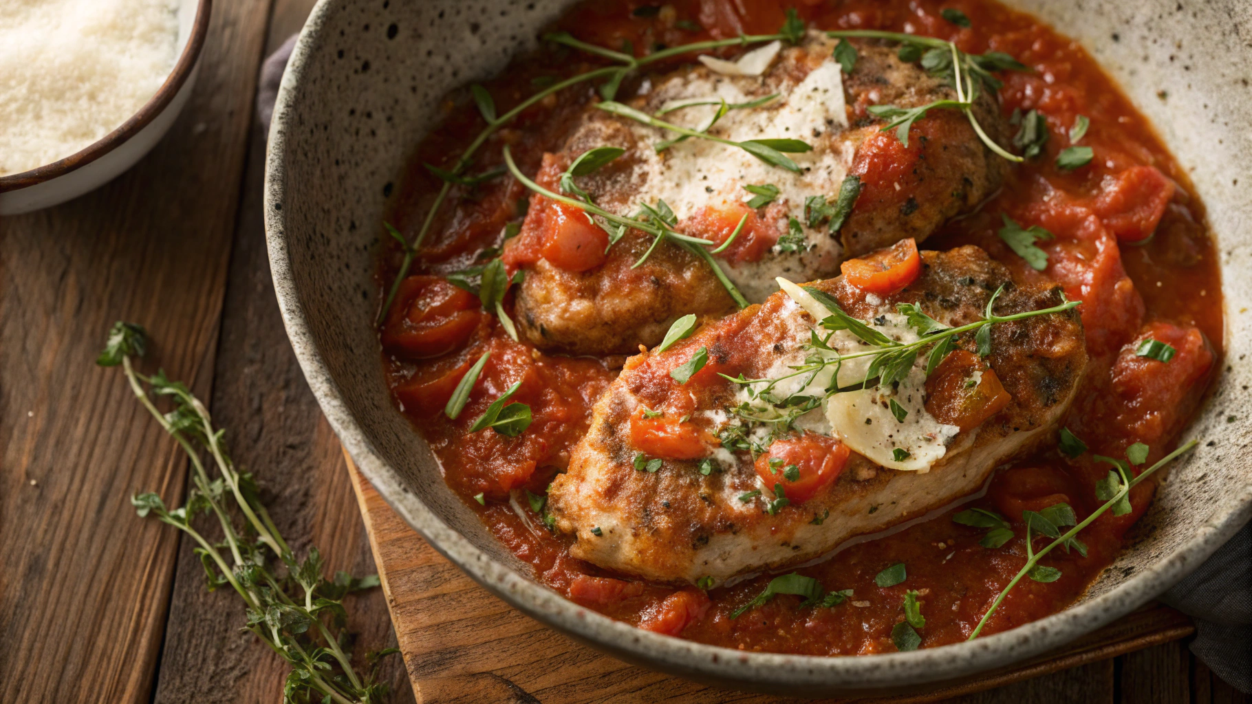 Keto Pork Loins with Creamy Tomato Sauce