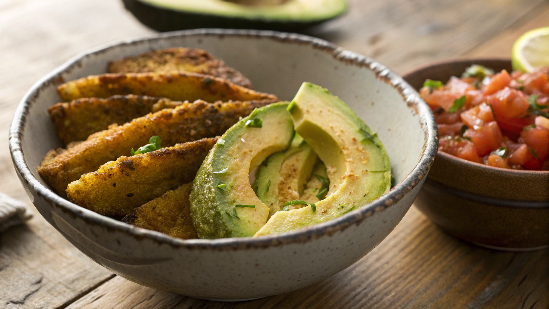 Keto Pork Rind Baked Avocado