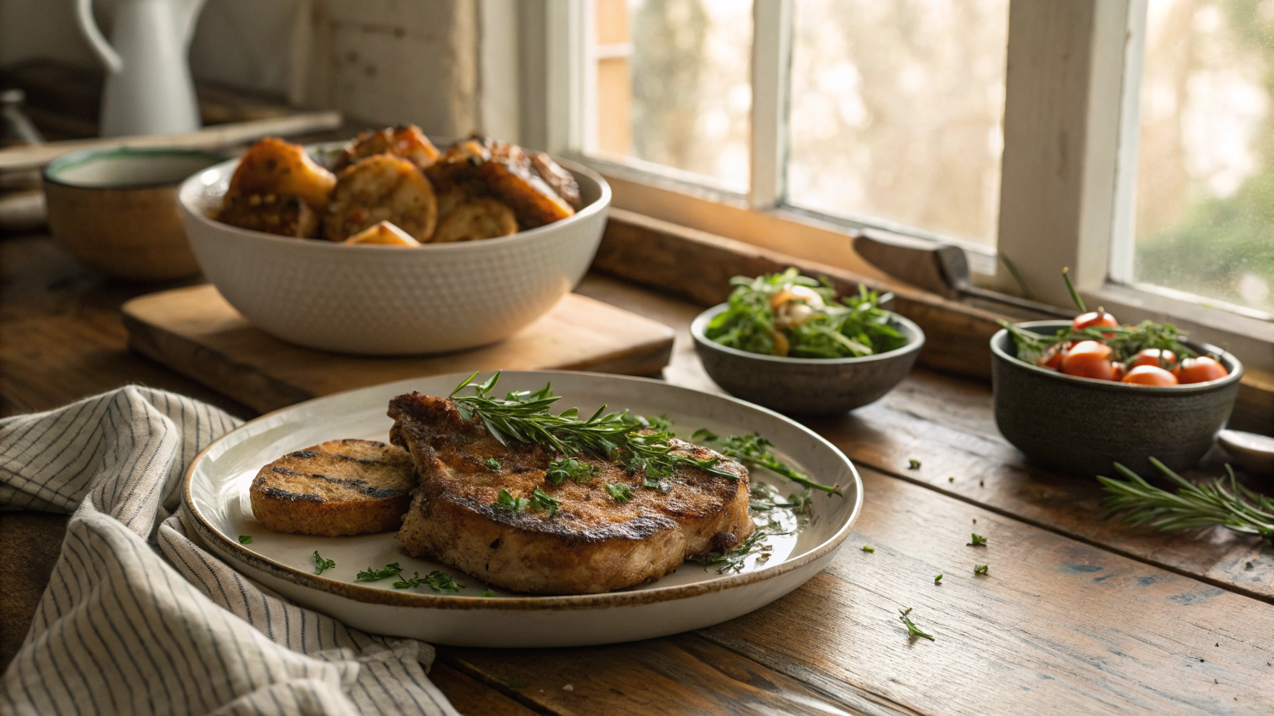 Keto Pork Rind Pork Chops