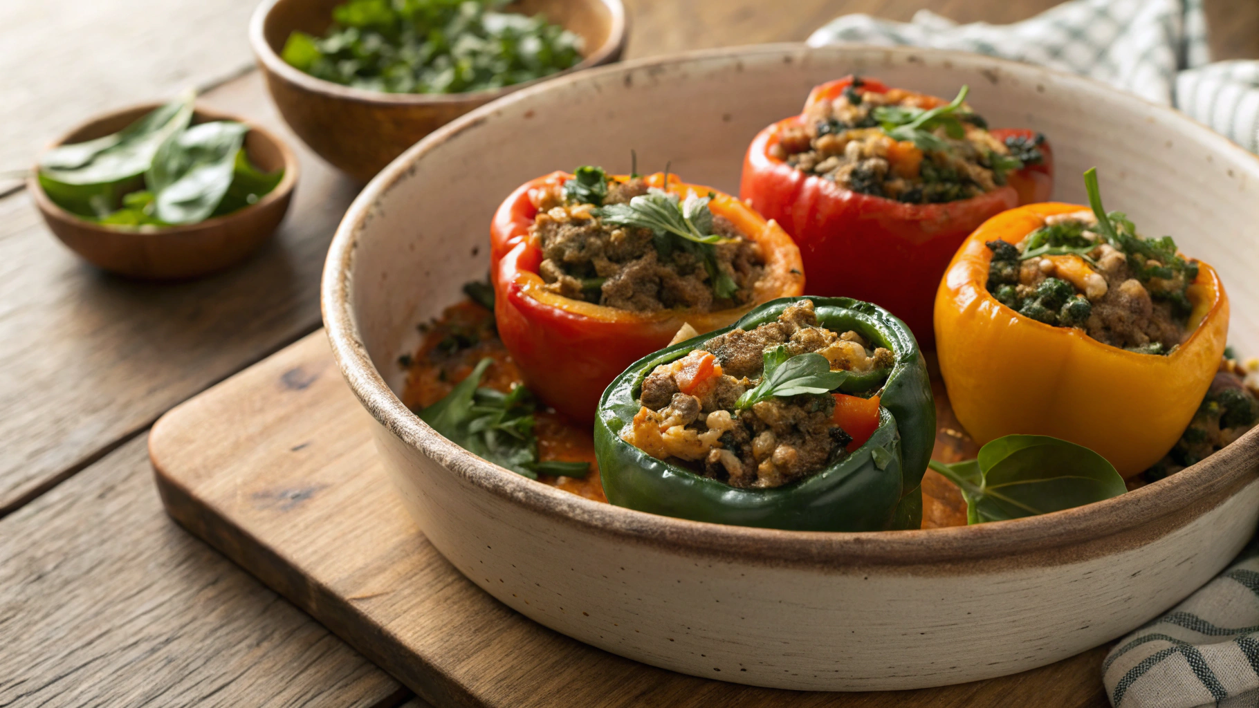 Keto Pork Stuffed Mini Peppers