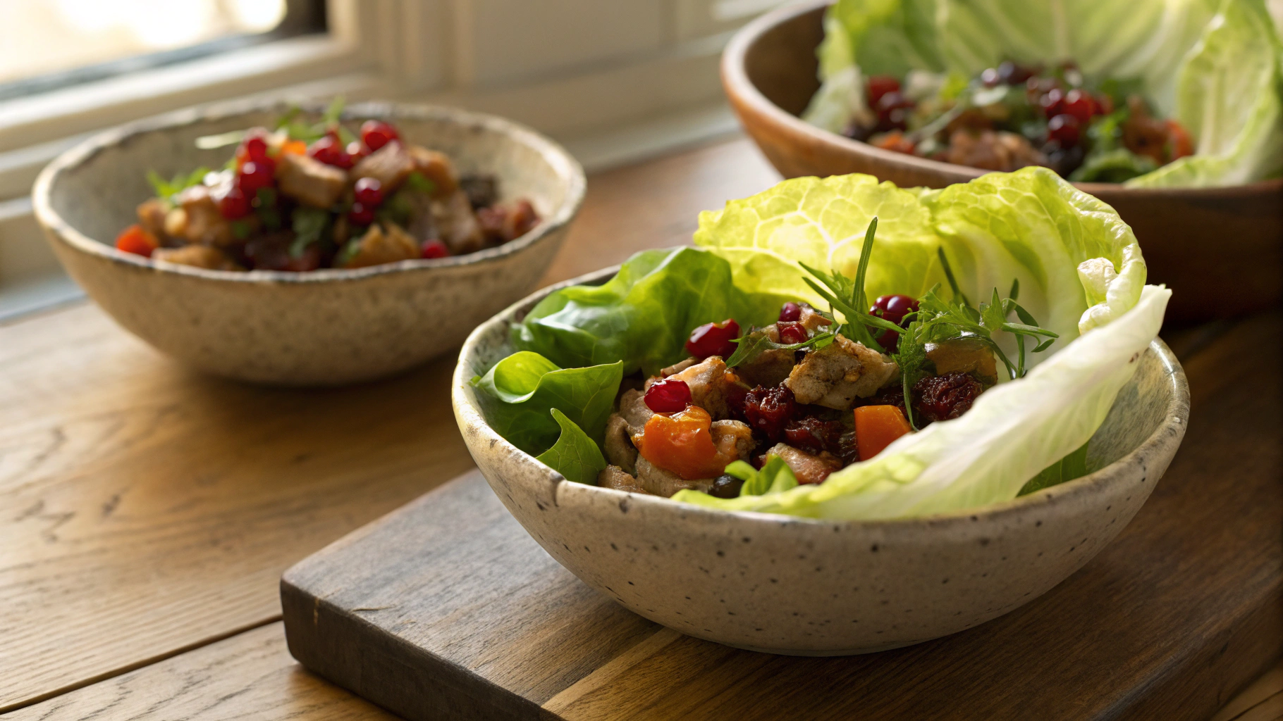 Keto Pork Stuffing Lettuce Cups