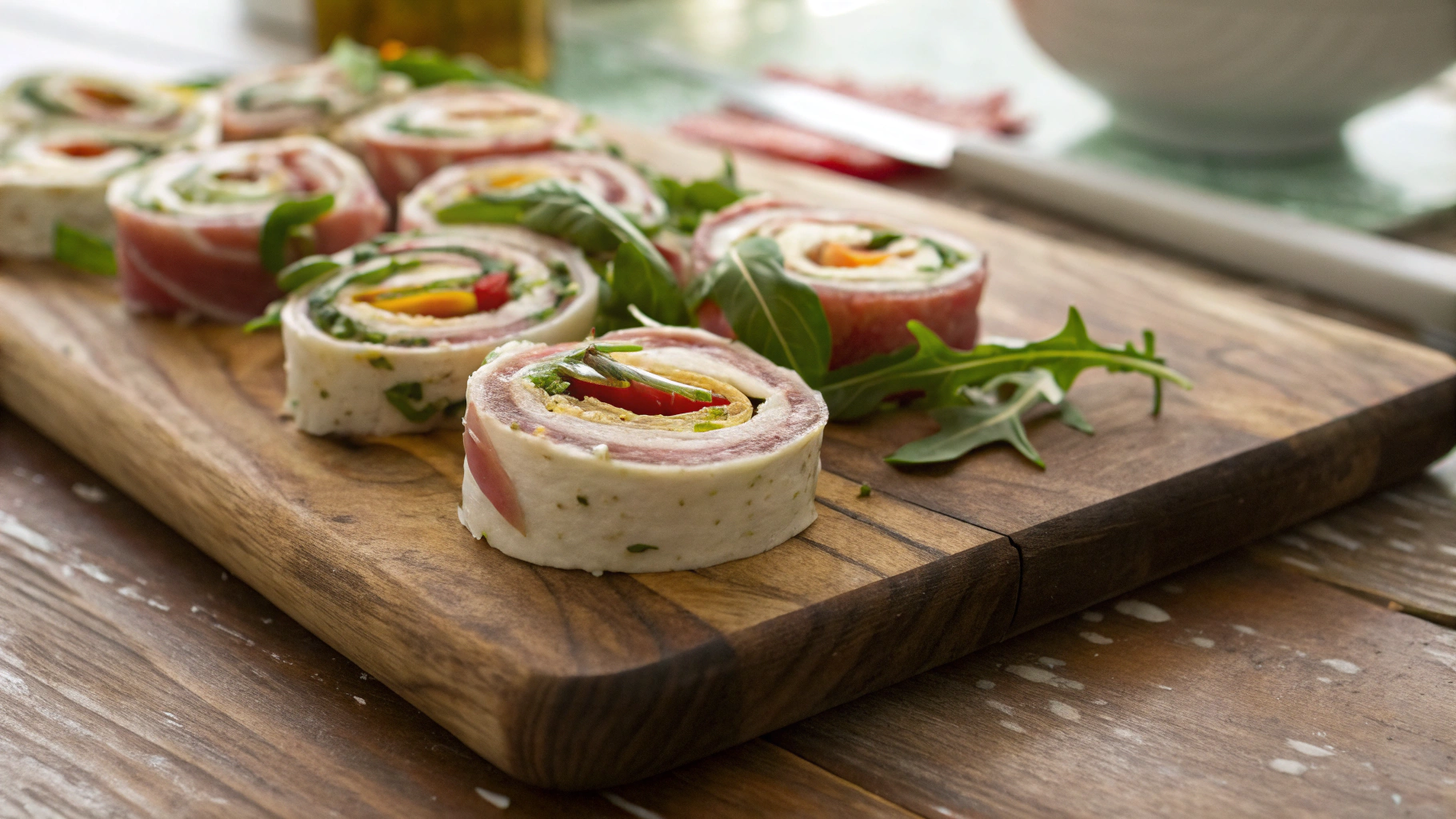 Keto Prosciutto And Capicola Pinwheels