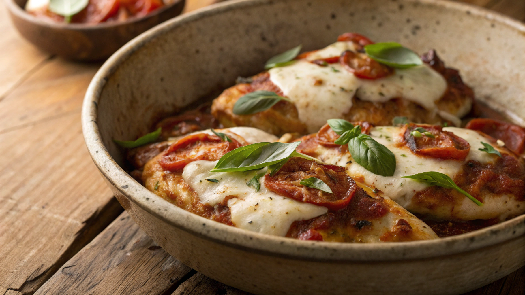 Keto Prosciutto and Mozzarella Pizza Chicken