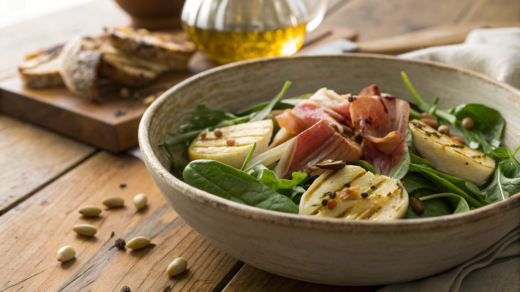 Keto Prosciutto, Fennel and Artichoke Salad