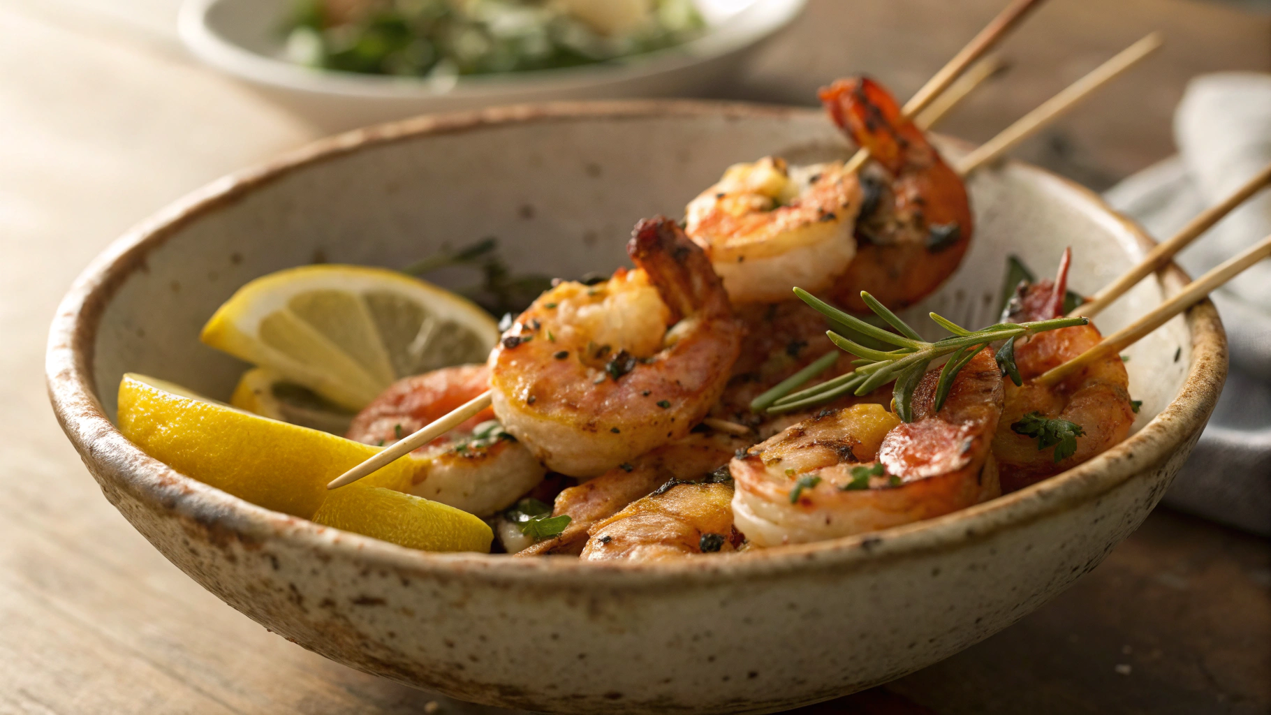 Keto Prosciutto Wrapped Shrimp Skewers