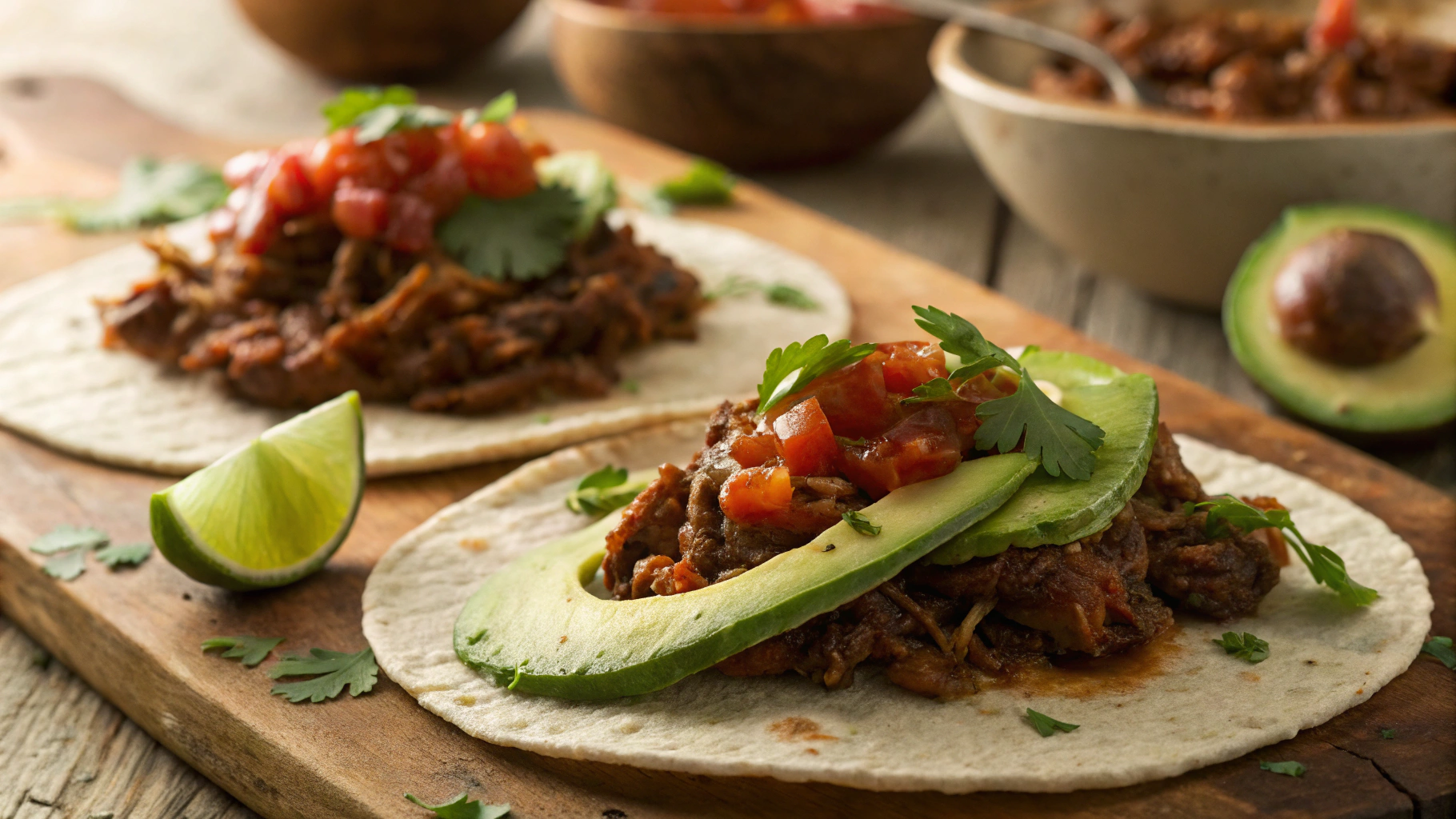 Keto Pulled Pork Tostadas