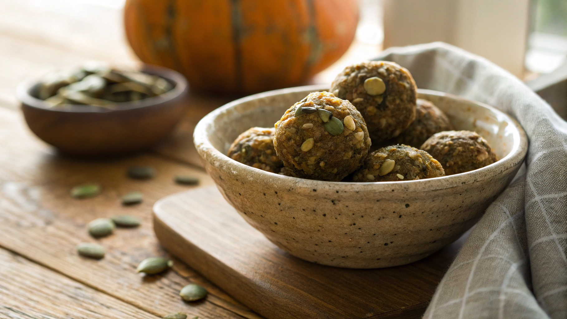 Keto Pumpkin Protein Energy Balls