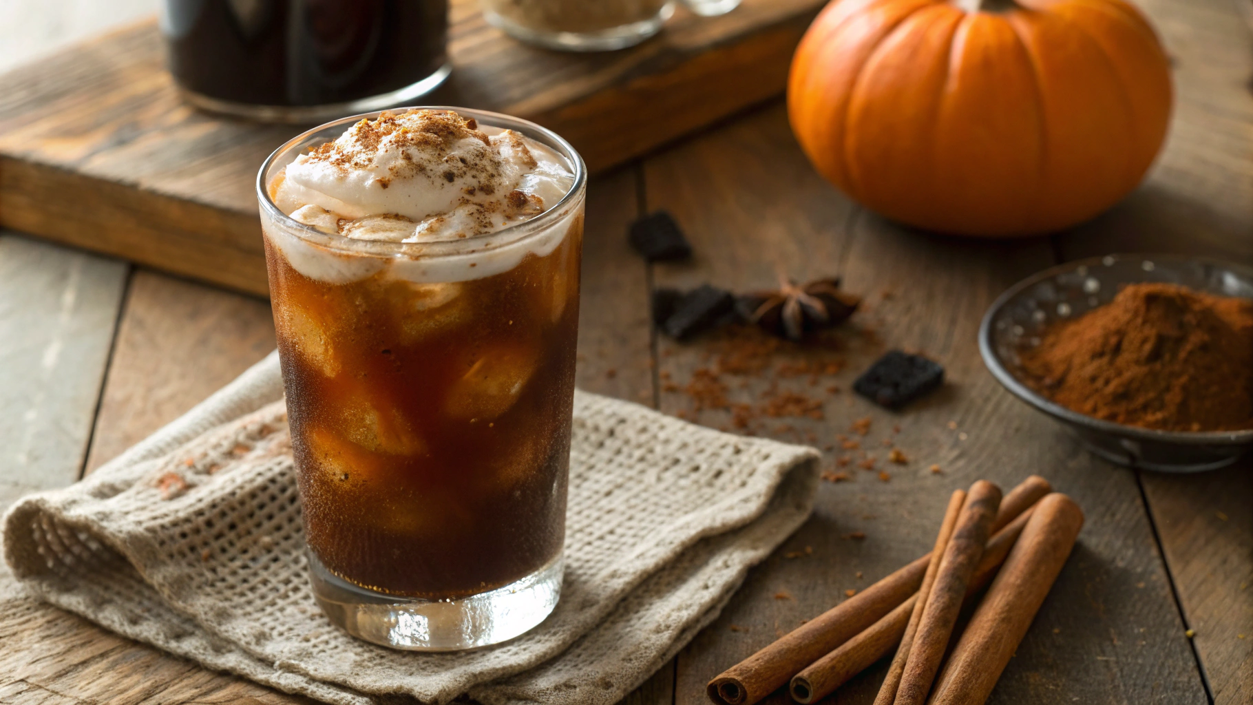 Keto Pumpkin Spice Cold Brew