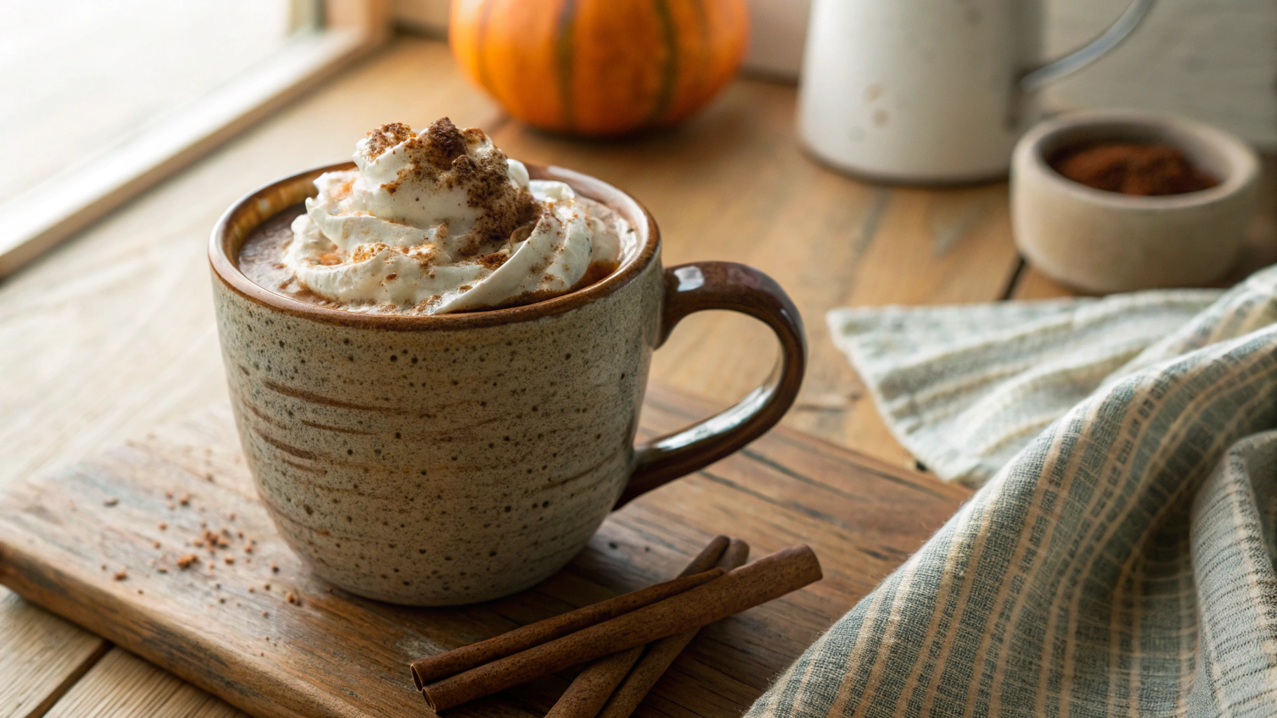Low Carb Pumpkin Spice Winter Hot Chocolate