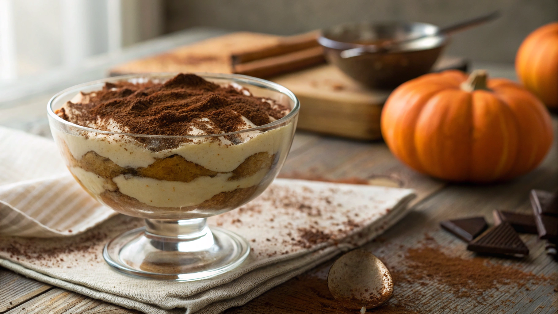 Keto Pumpkin Tiramisu