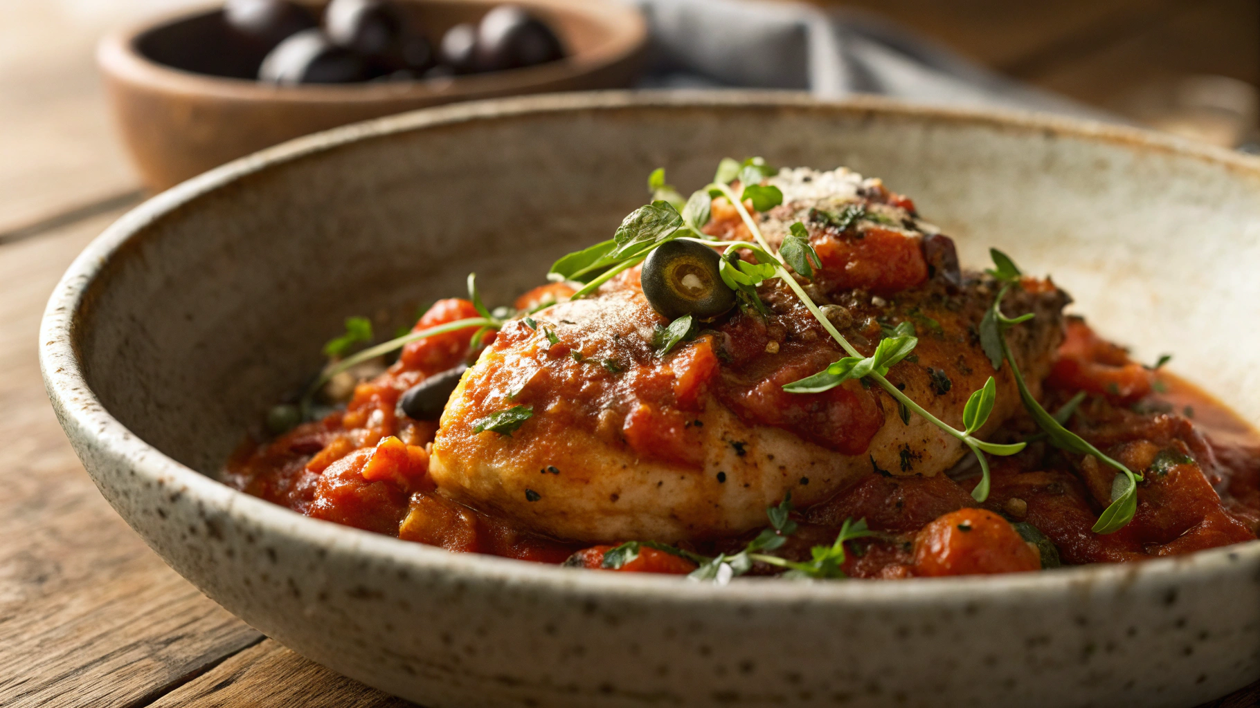 Keto Puttanesca Chicken Breasts