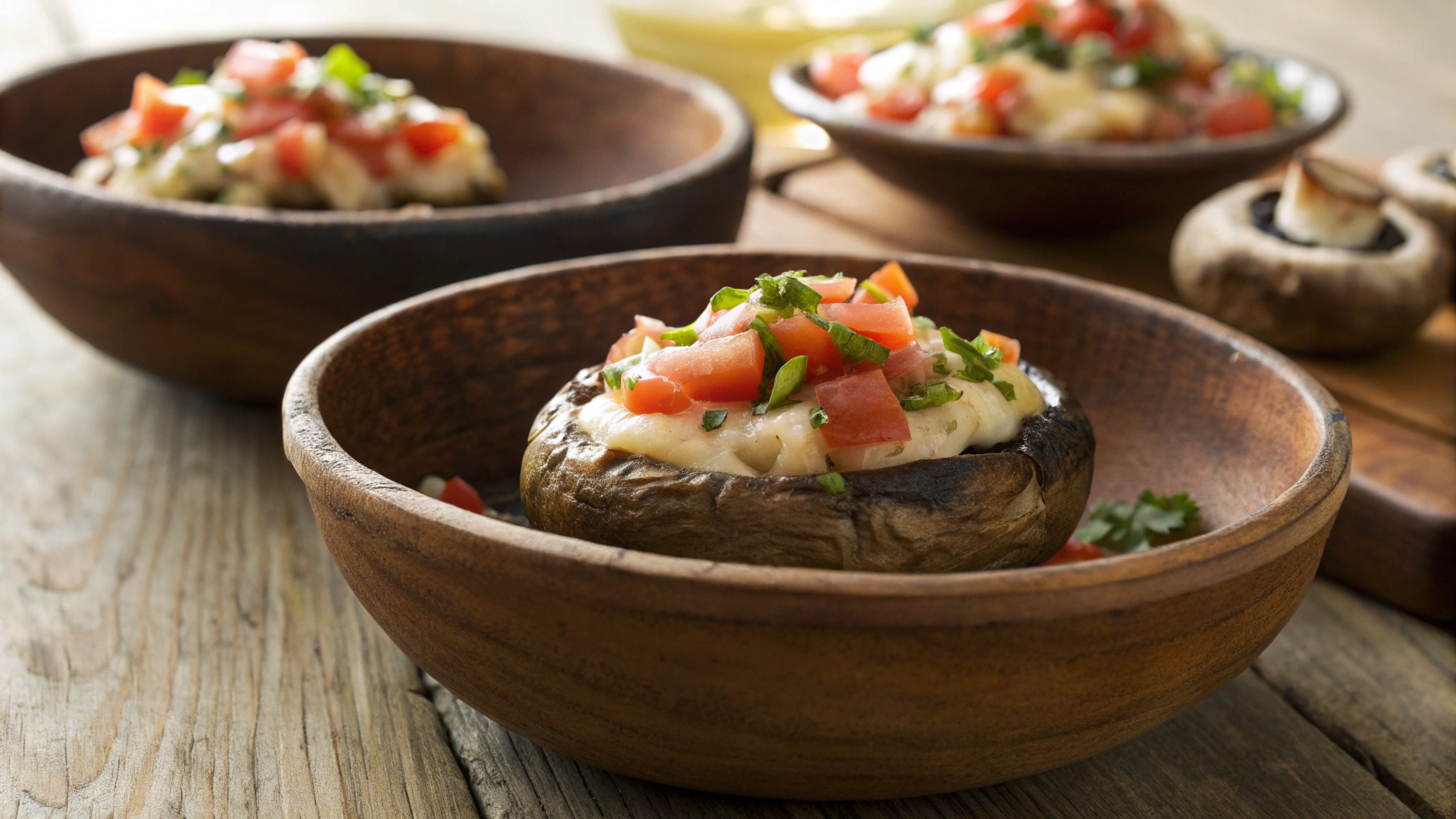 Keto Queso Portabella Bowls