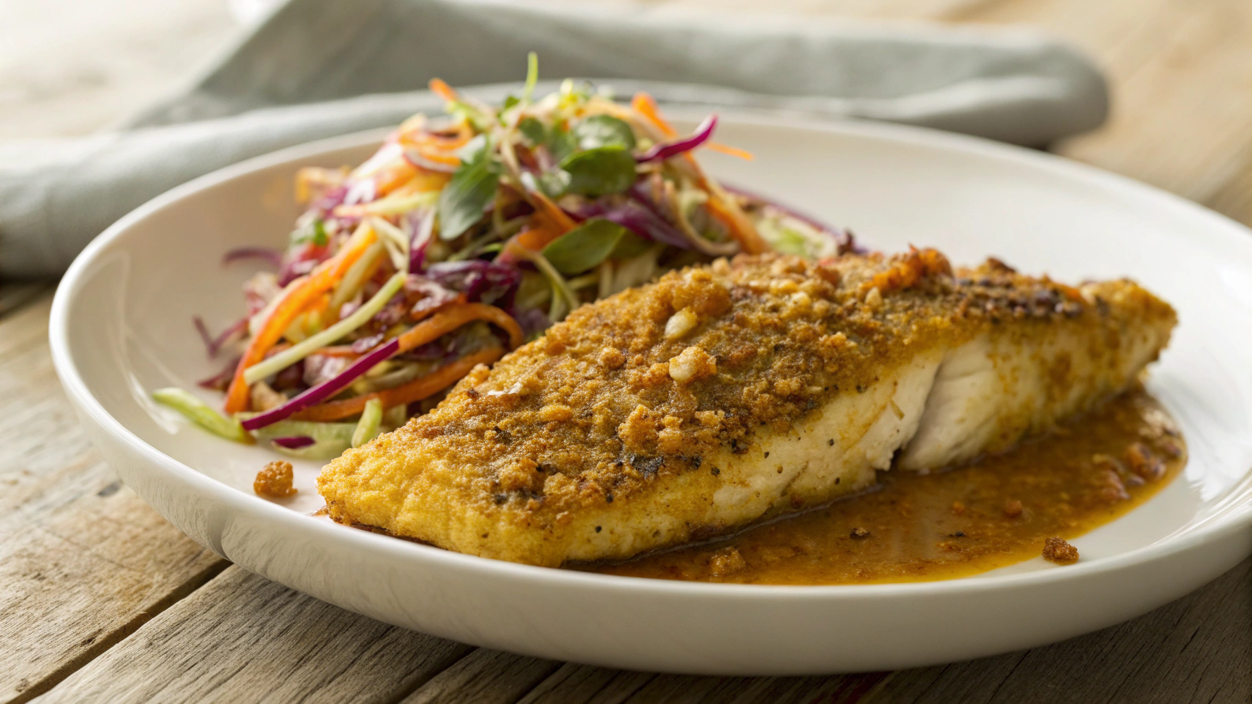 Keto Quick Curry Fried Fish