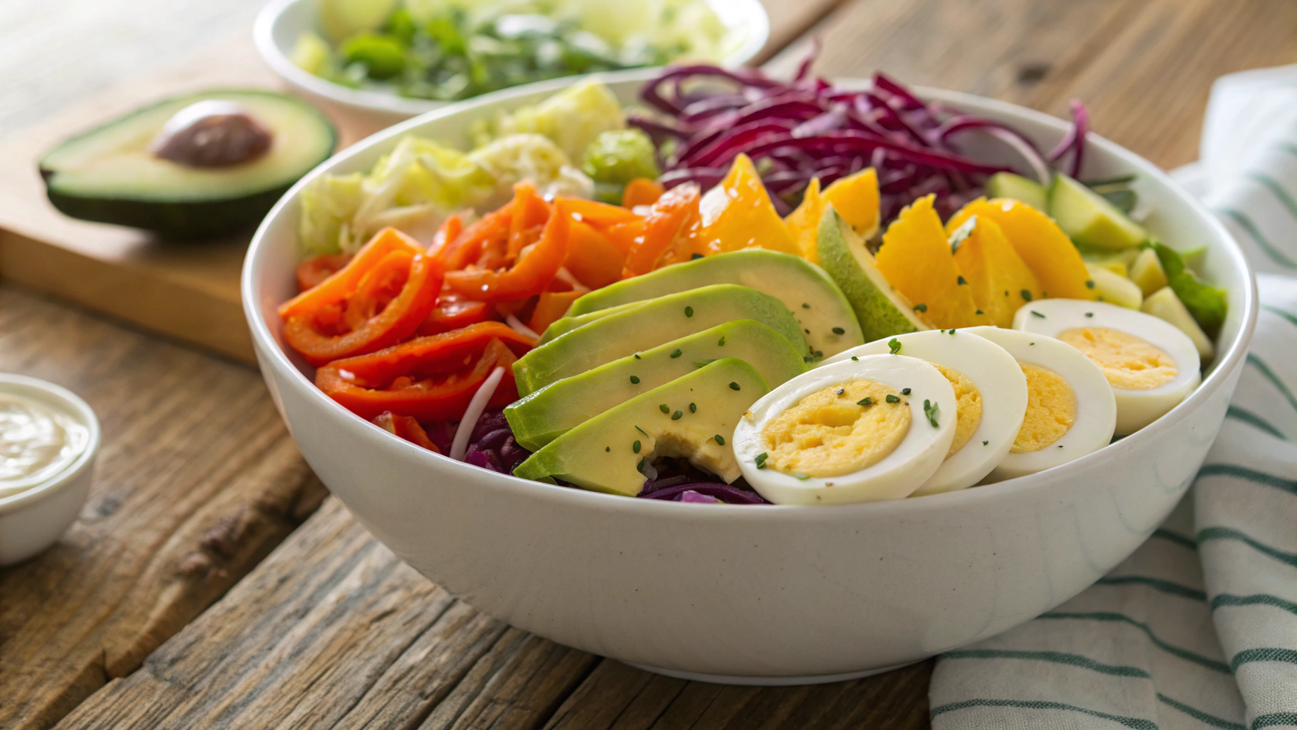 Keto Rainbow Salad