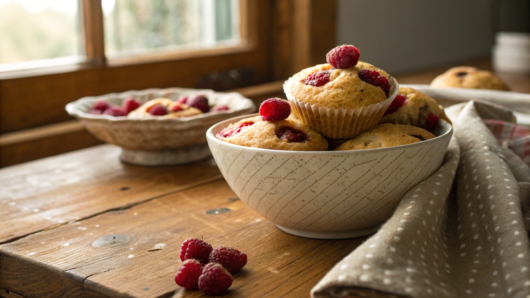 Keto Raspberry "Corn" Muffins