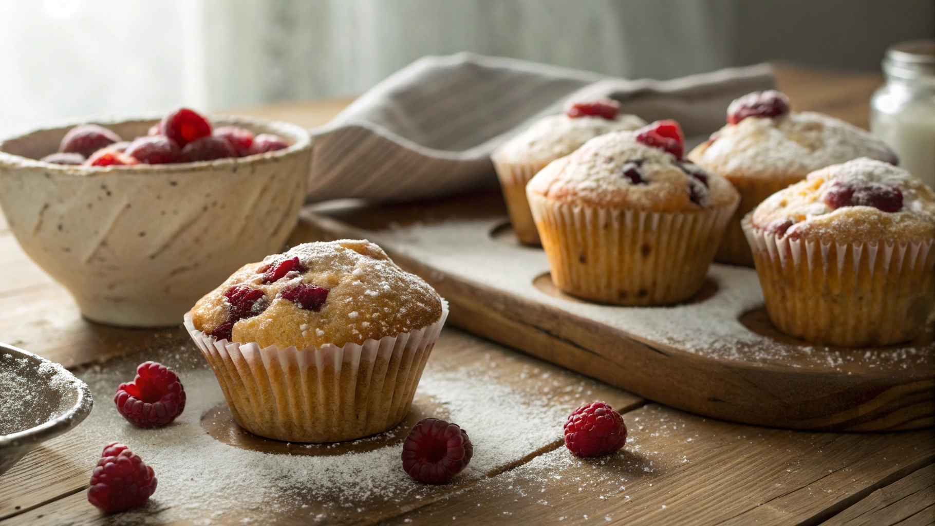 Keto Raspberry Muffins