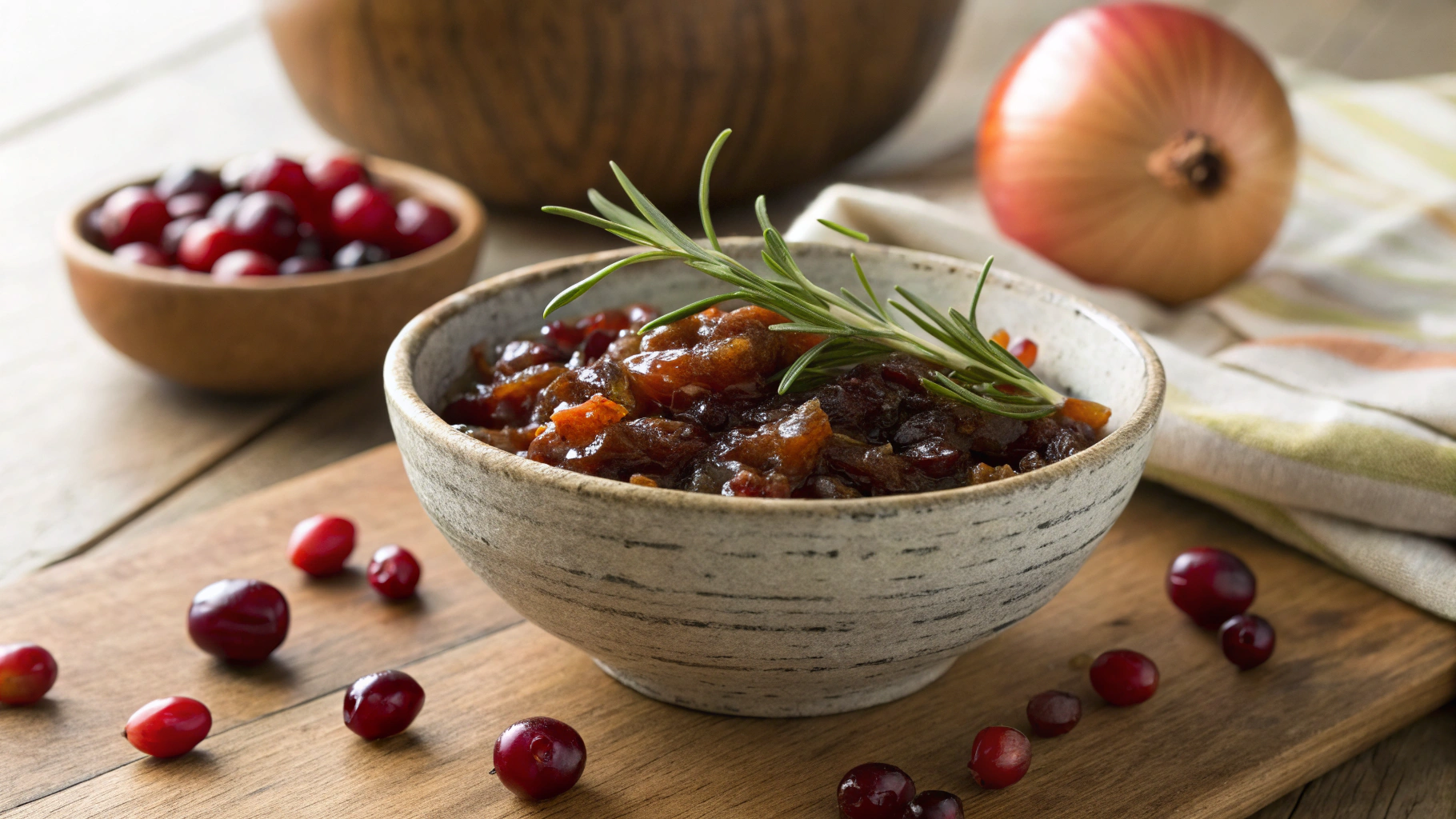 Keto Red Onion And Cranberry Relish