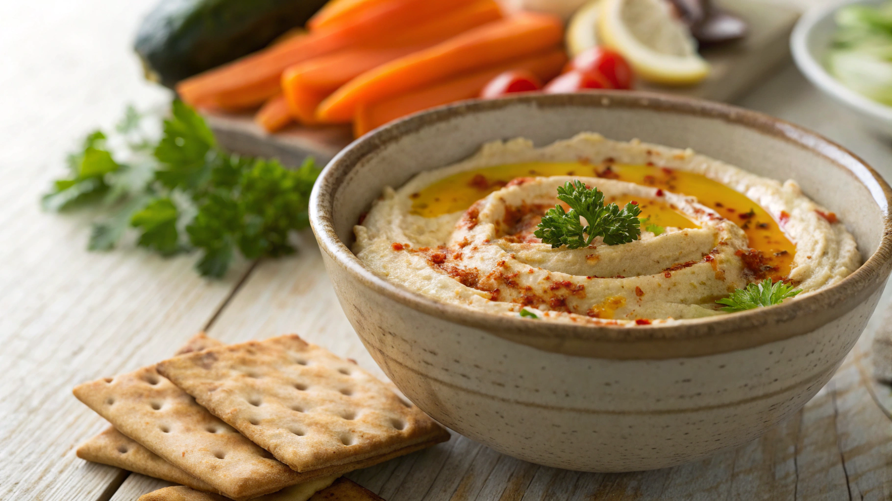 Keto Red Pepper Hummus