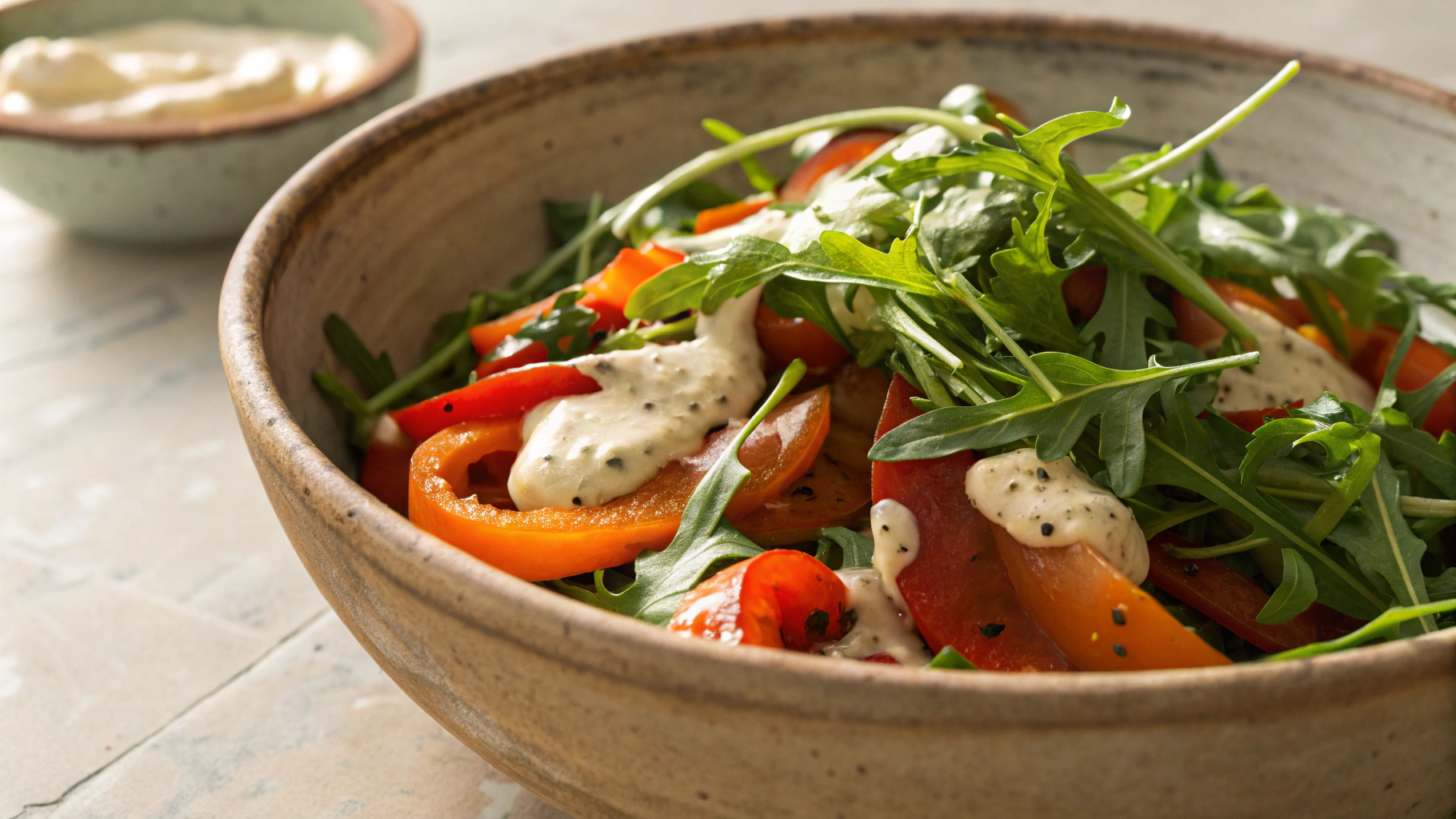 Keto Roasted Pepper And Tonnato Salad