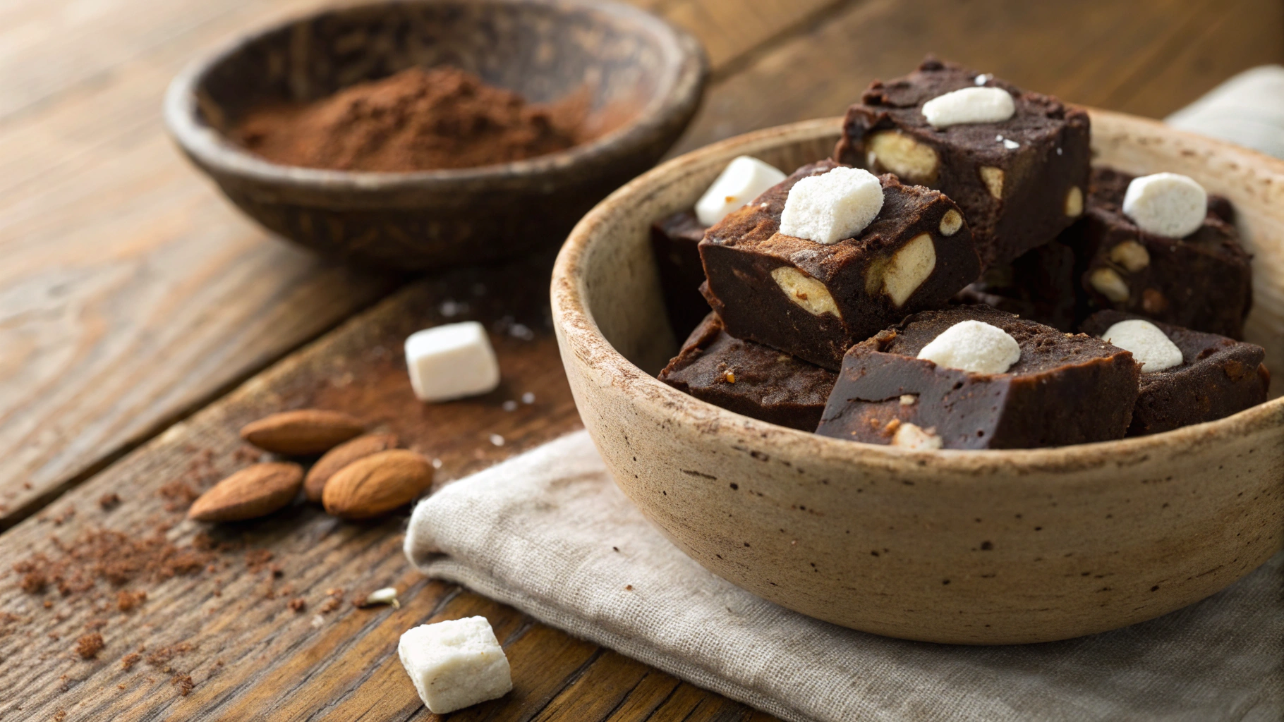 Keto Rocky Road Fudge