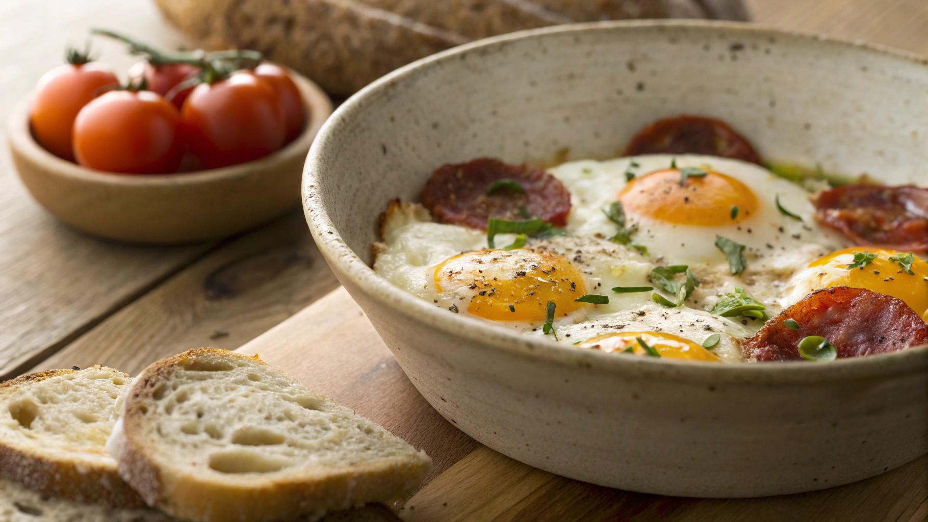 Keto Salami and Mozzarella Scrambled Eggs