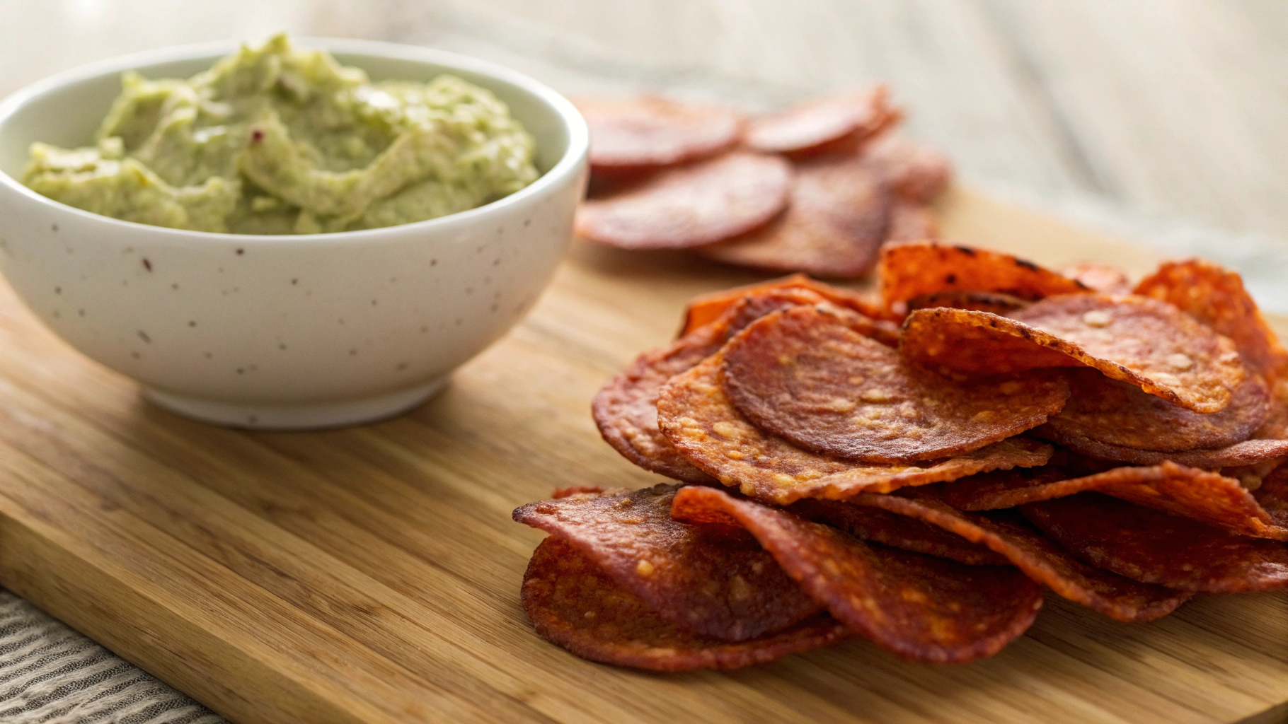 Keto Salami Chips