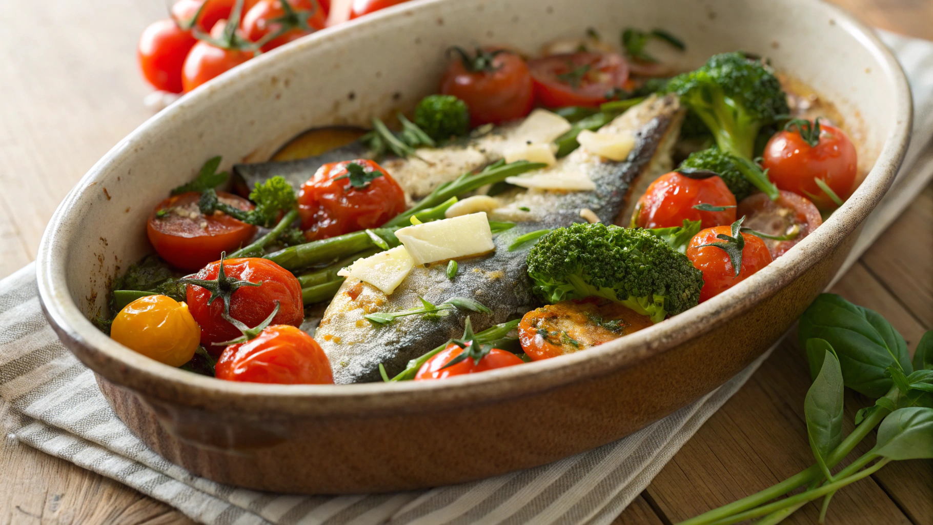 Keto Sardine and Broccoli Tray Bake