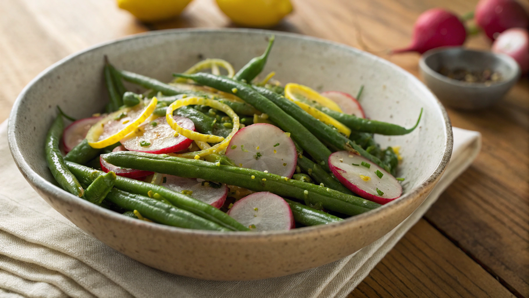 Keto Sautéed Green Beans And Radishes