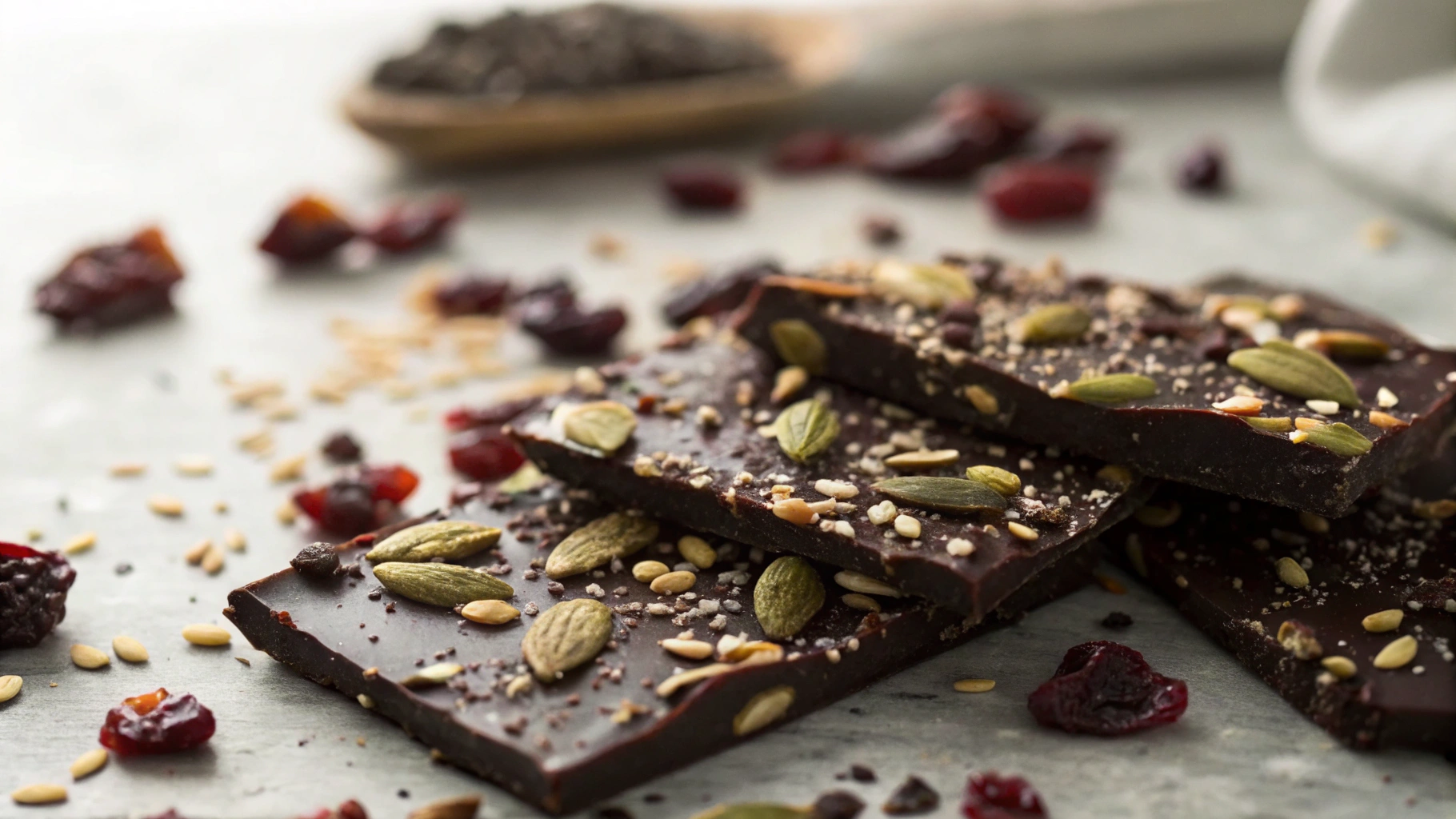 Keto Seeded Chocolate Bark