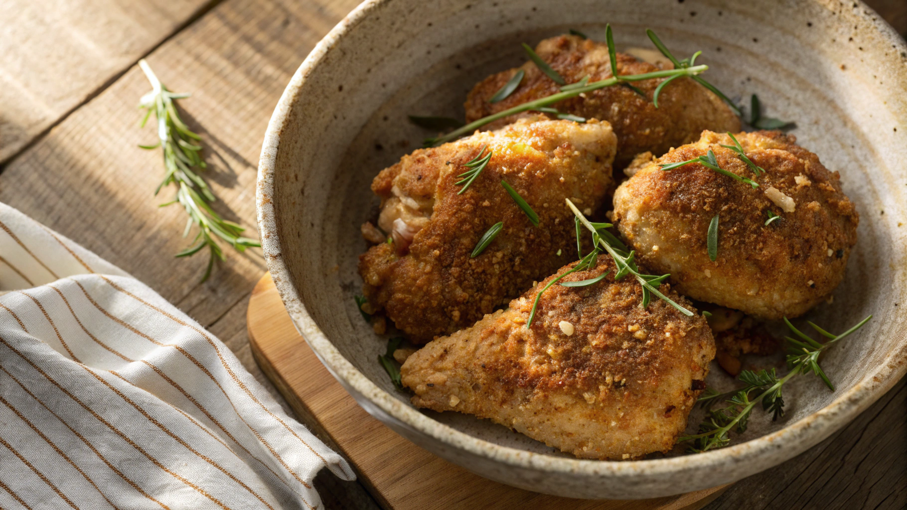 Keto Sesame Breaded Almond Chicken