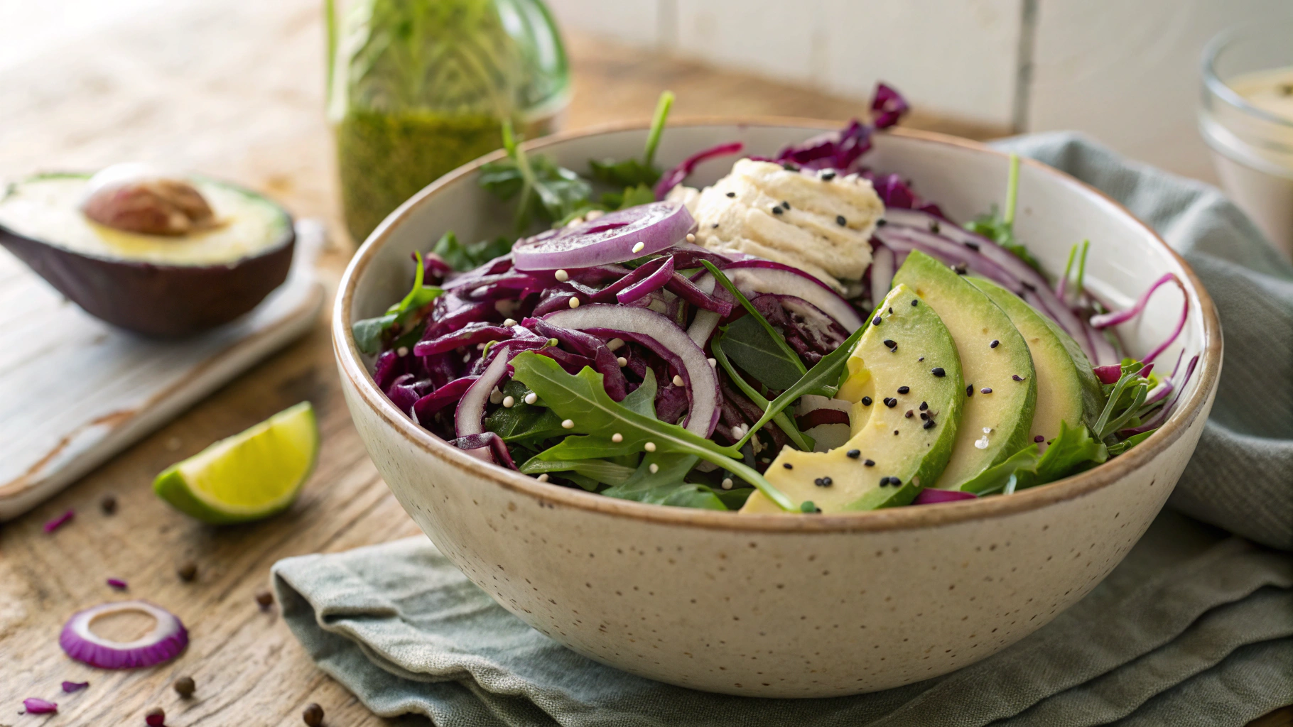 Keto Sesame Cabbage Salad