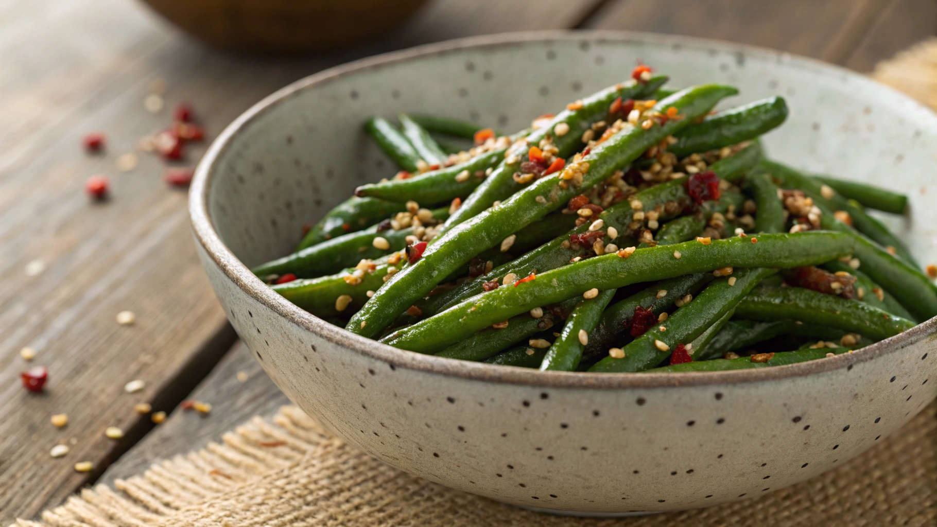 Keto Sesame Green Beans