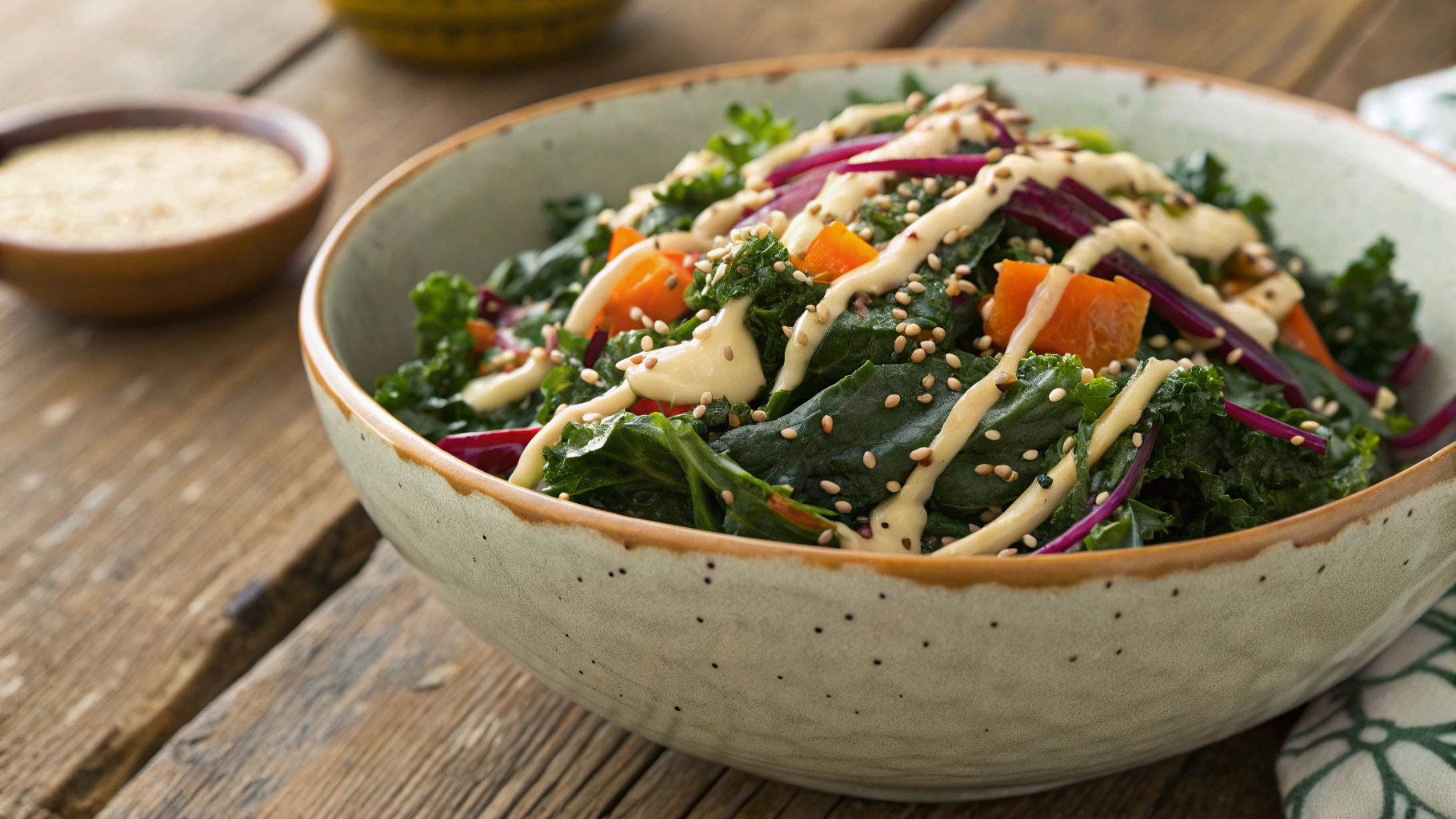 Keto Sesame Kale Salad