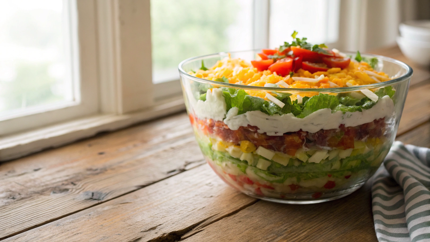 Keto Seven Layer Salad