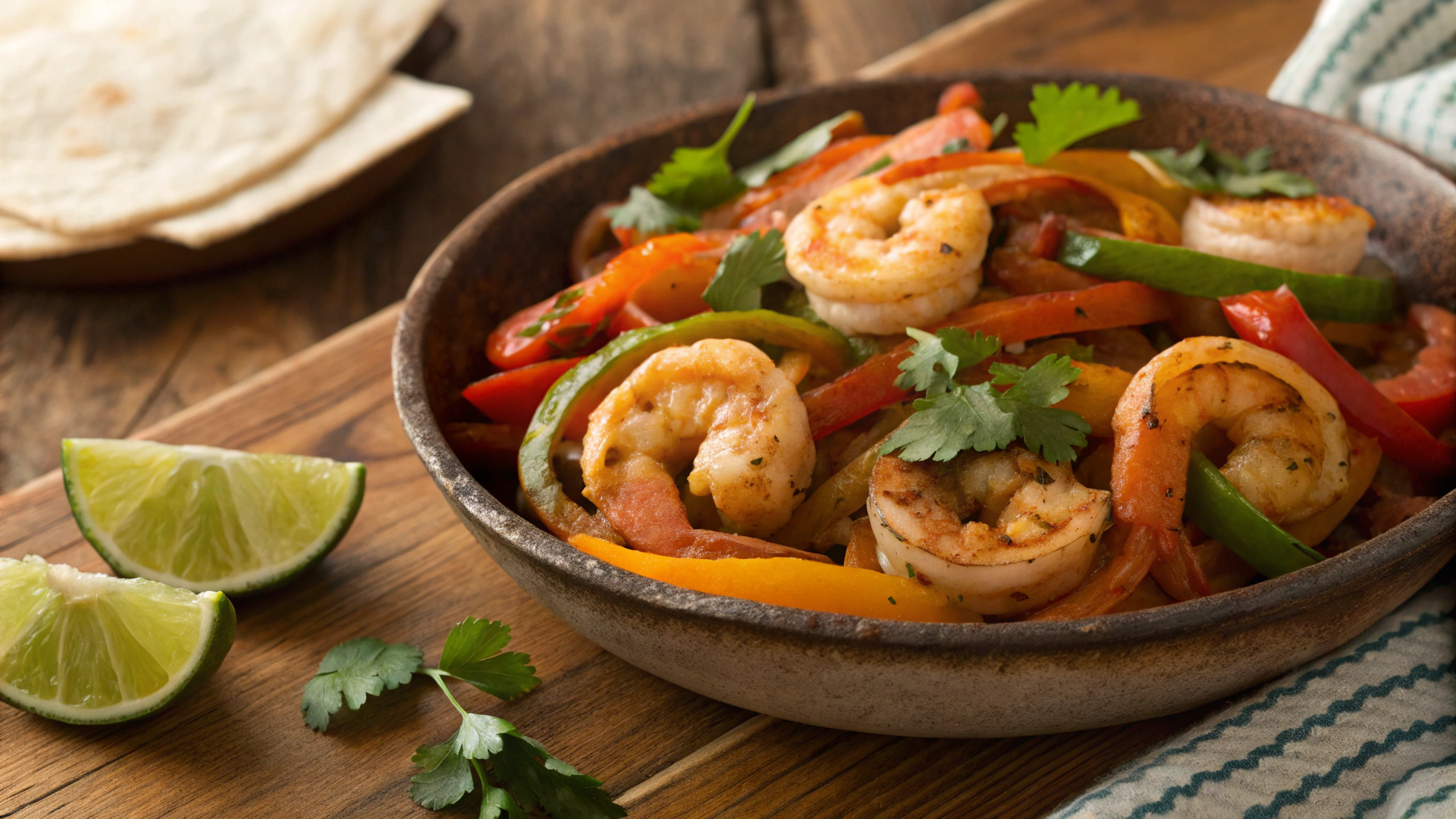 Keto Sheet Pan Shrimp Fajitas