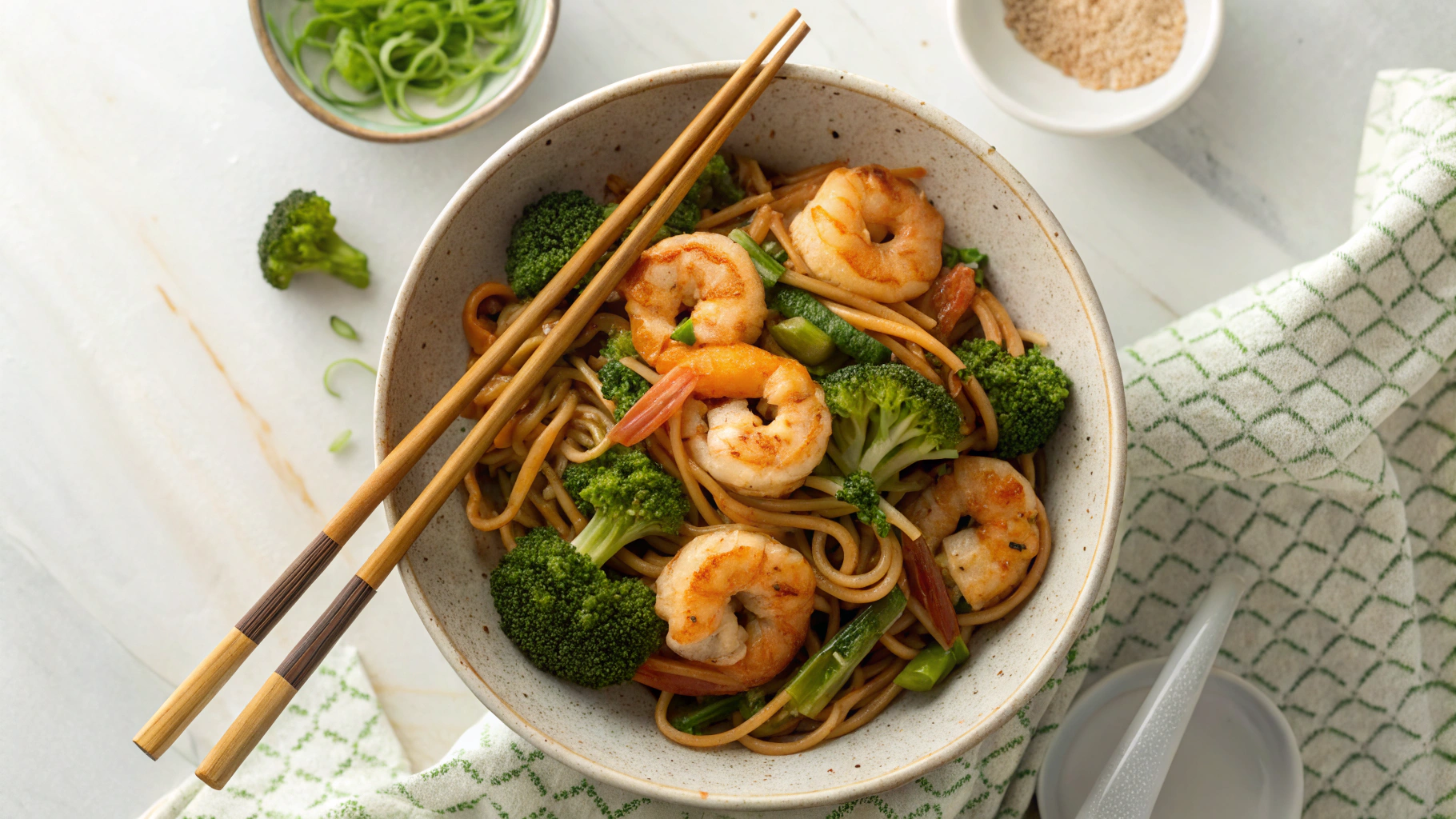 Low Carb Shrimp And Broccoli Lo Mein