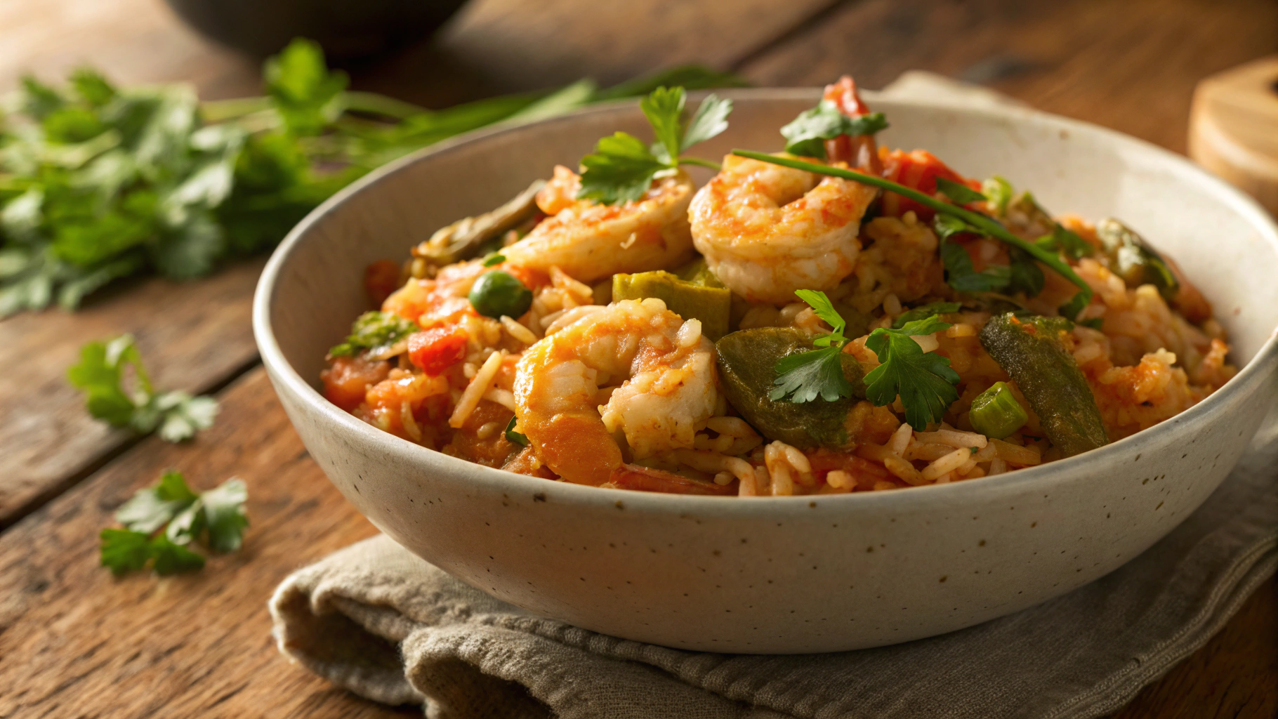 Keto Shrimp And Okra Rice