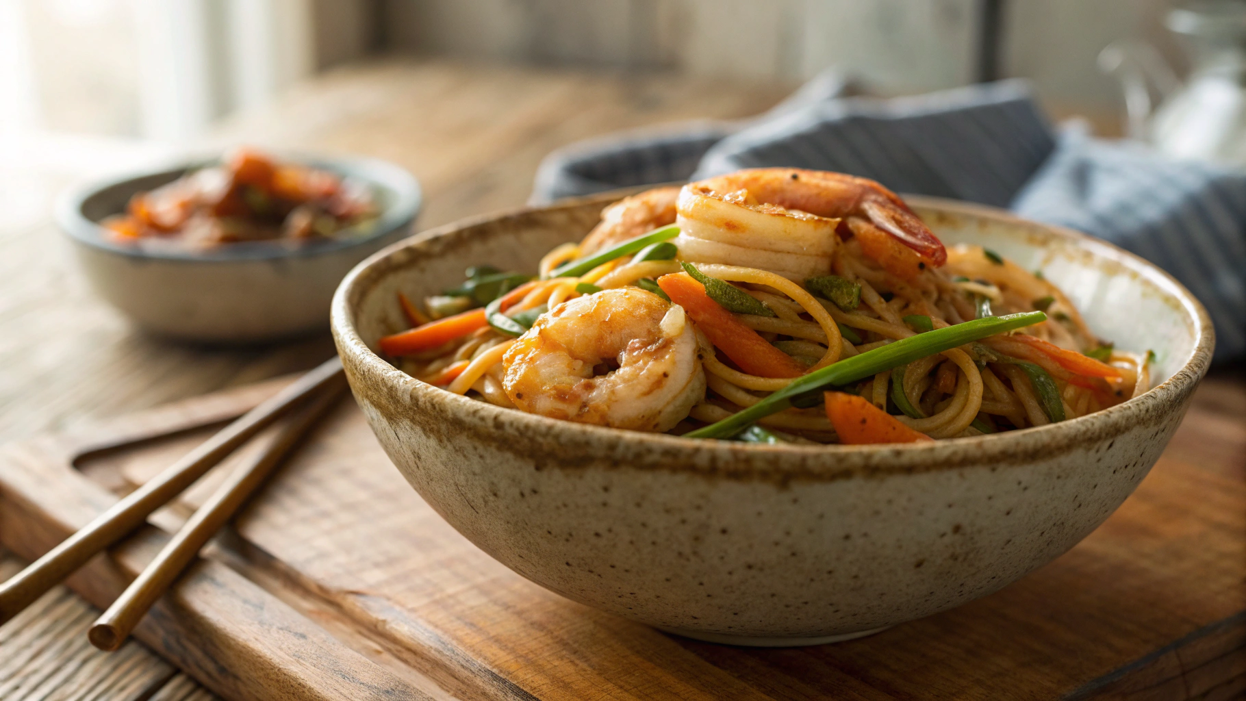 Keto Shrimp Chow Mein