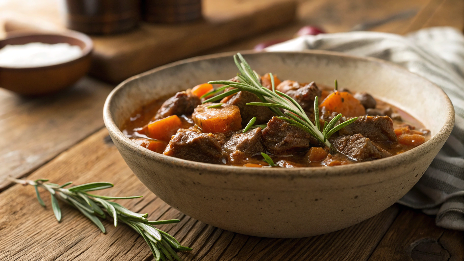 Low Carb Slow Cooked Beef And Mushrooms