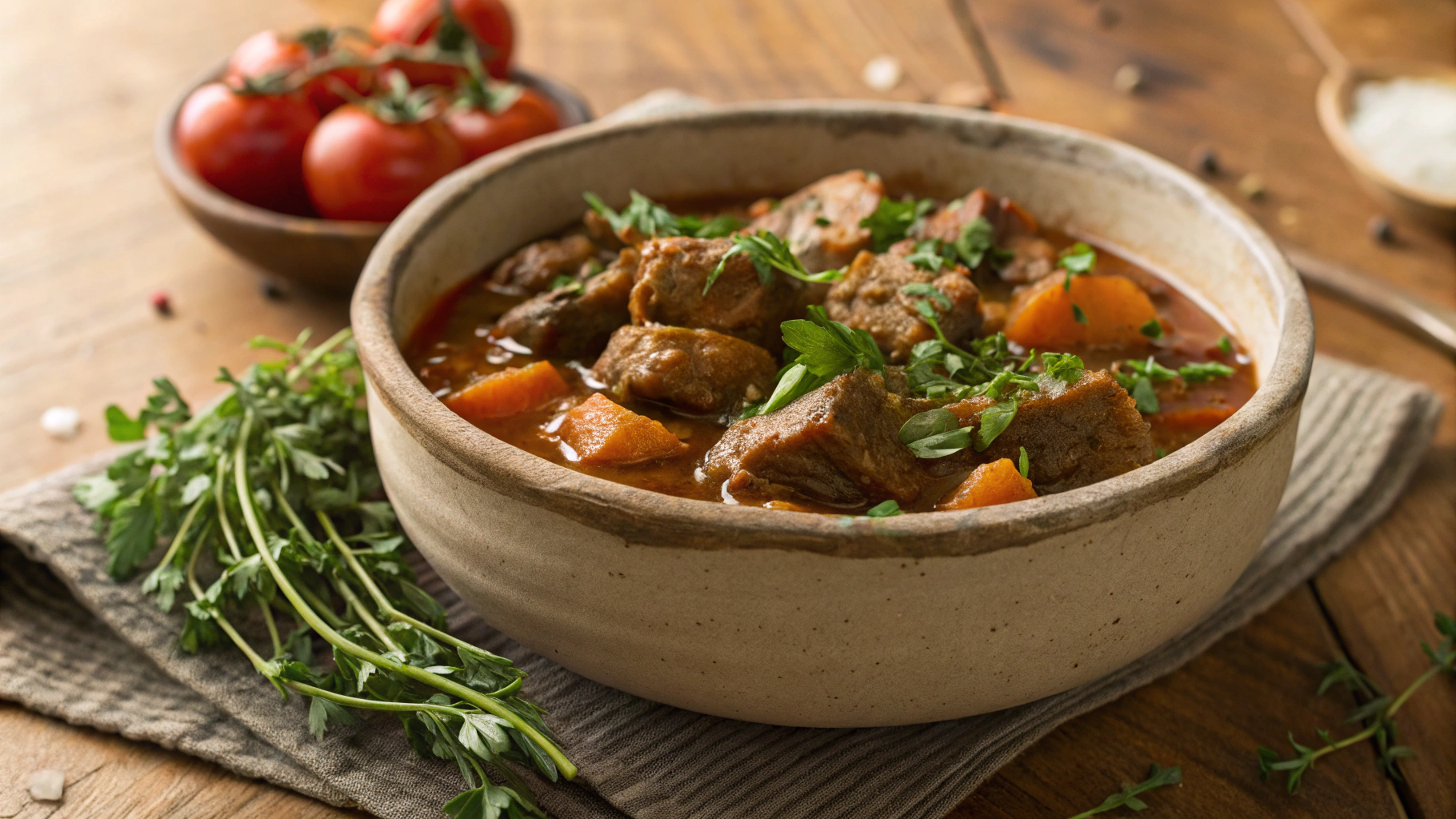 Low Carb Slow Cooked Pork and Cauliflower Stew