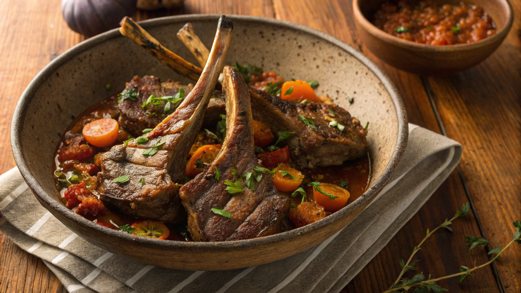 Keto Slow Cooker Moroccan Lamb Chops